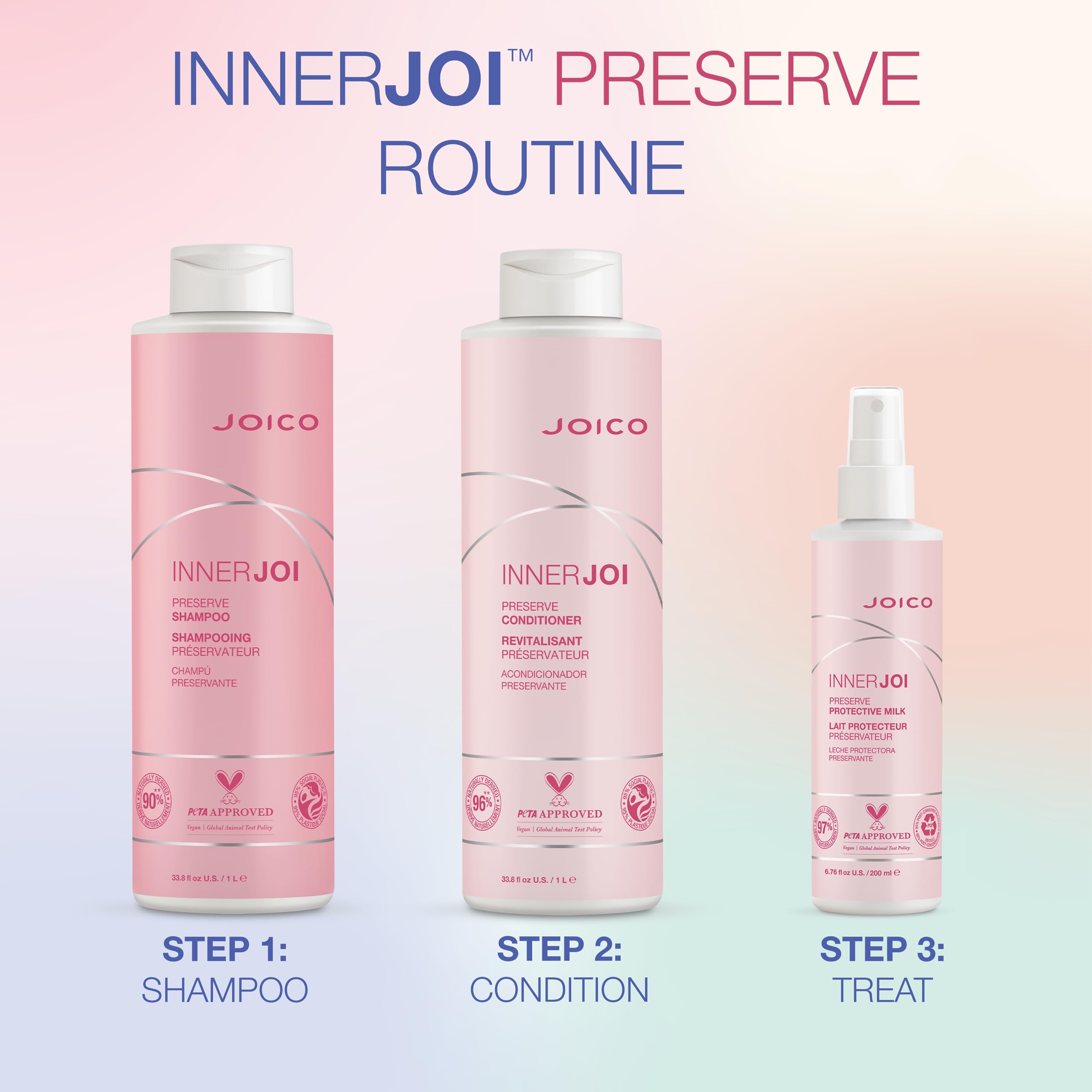 Foto 7 pulgar | Champú Joico Innerjoi Preserve Para Cabello Teñido, 1 Litro - Venta Internacional.