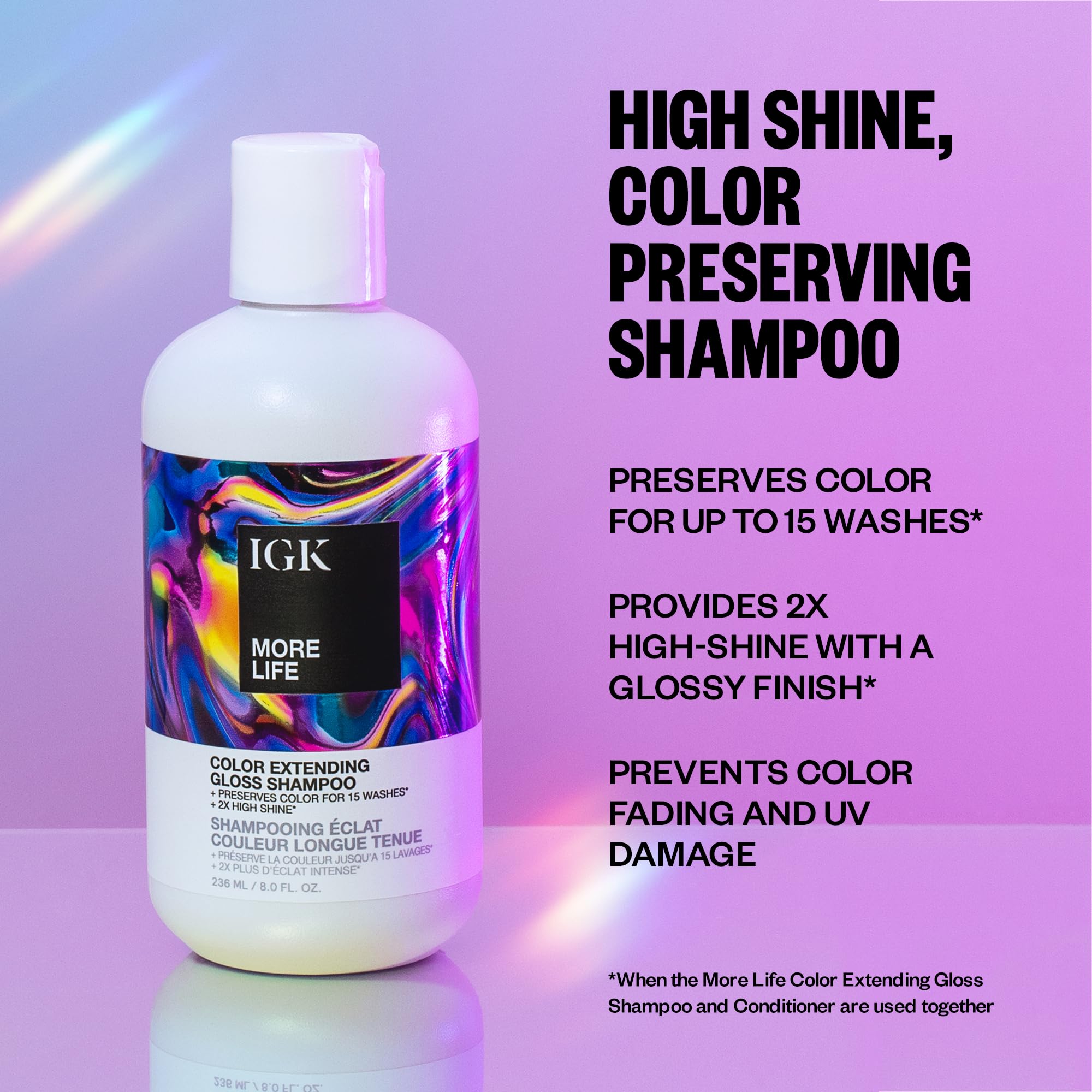 Foto 2 | Champú Igk More Life Color Extender Gloss 236 Ml/8 Oz - Venta Internacional.