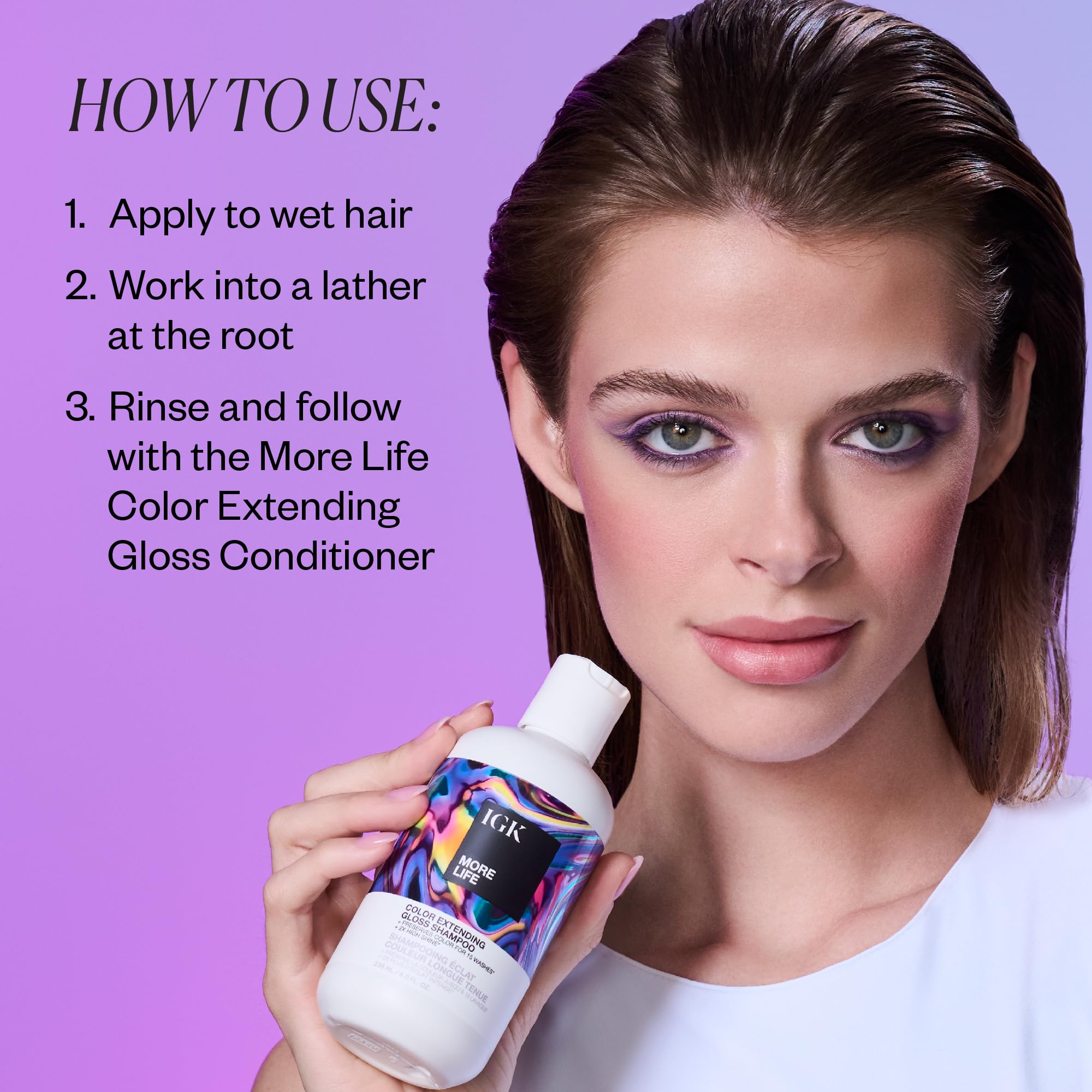 Foto 4 | Champú Igk More Life Color Extender Gloss 236 Ml/8 Oz - Venta Internacional.