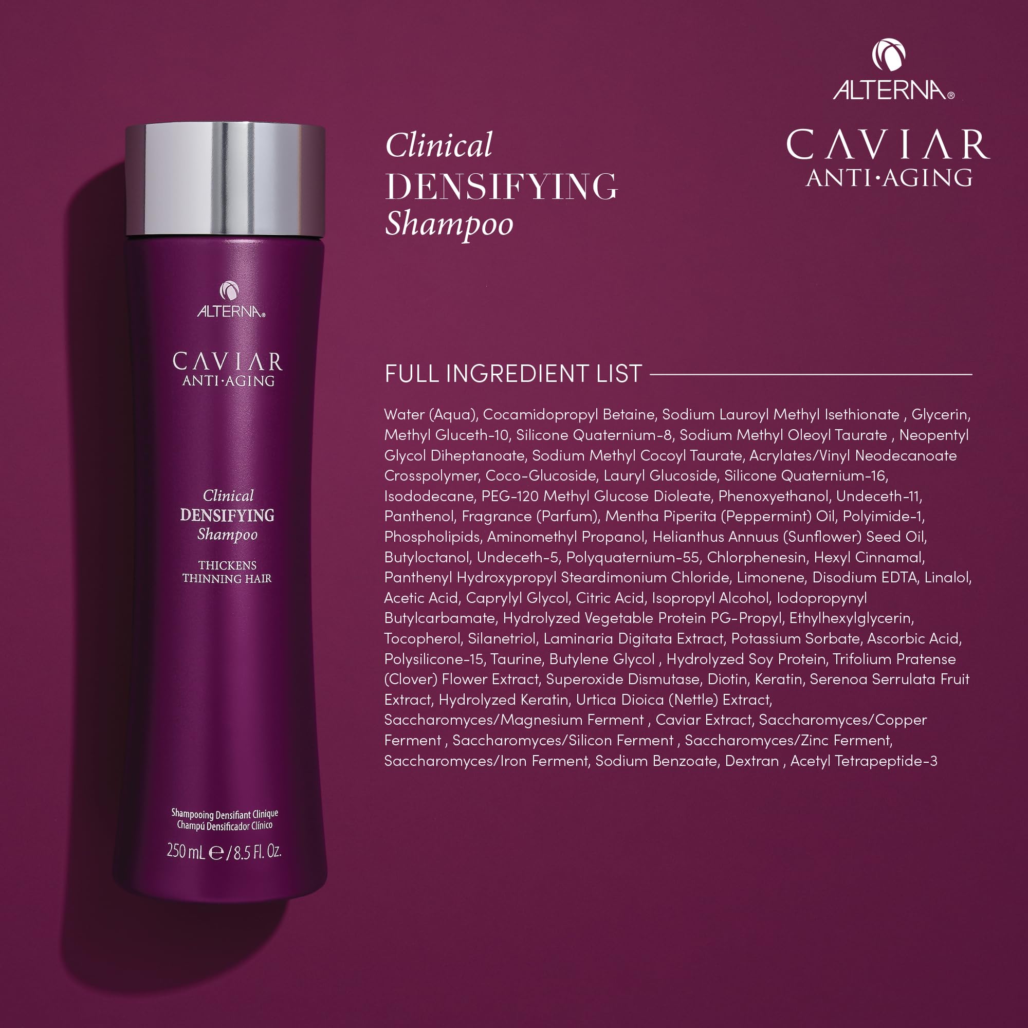 Foto 7 pulgar | Champú Alterna Caviar Antiedad Clínico Densificante 250 Ml - Venta Internacional.