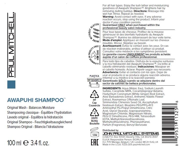 Foto 8 pulgar | Champú Paul Mitchell Awapuhi Original Wash 100 Ml - Venta Internacional.