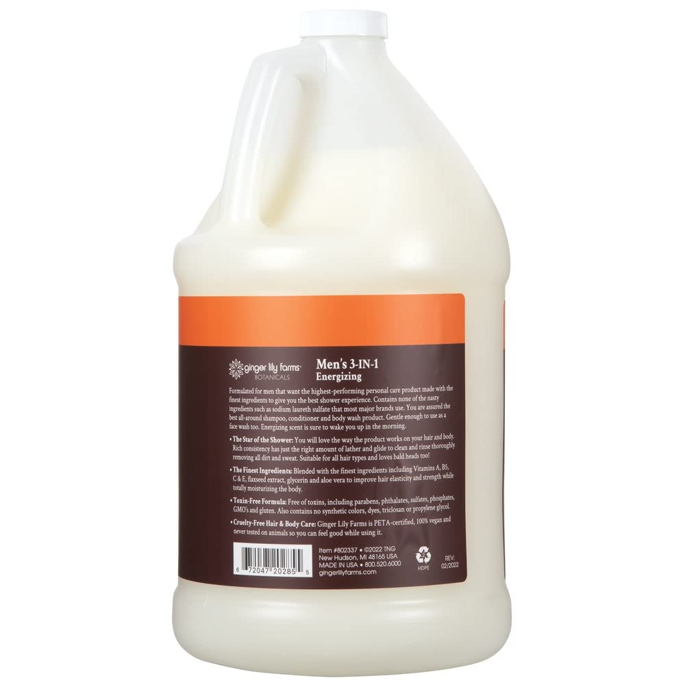 Foto 3 pulgar | Champú, Acondicionador Y Gel De Baño 3 En 1 Ginger Lily 3,78 L - Venta Internacional.