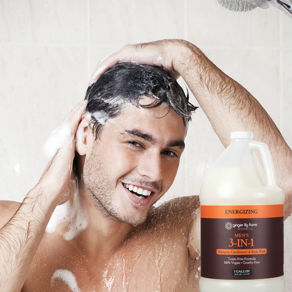 Foto 7 pulgar | Champú, Acondicionador Y Gel De Baño 3 En 1 Ginger Lily 3,78 L - Venta Internacional.