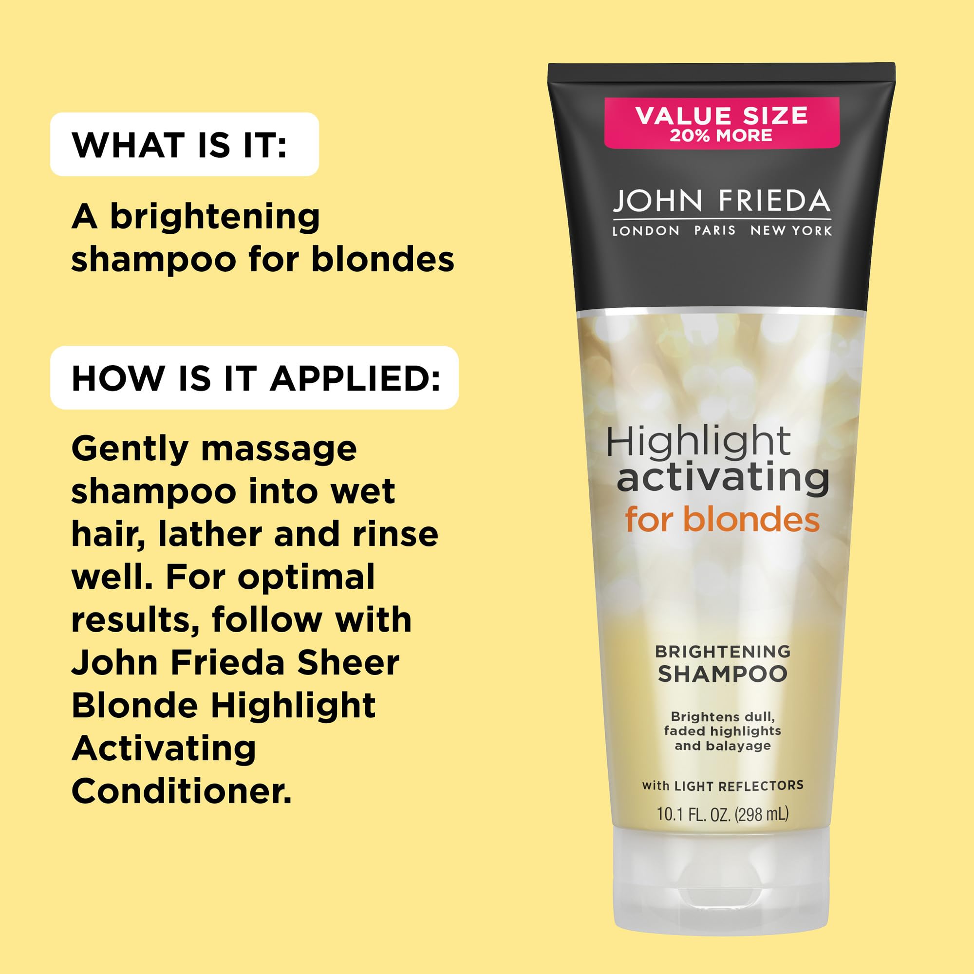 Foto 6 pulgar | Champú John Frieda Sheer Blonde Brightening 250 Ml Con Aguacate - Venta Internacional.