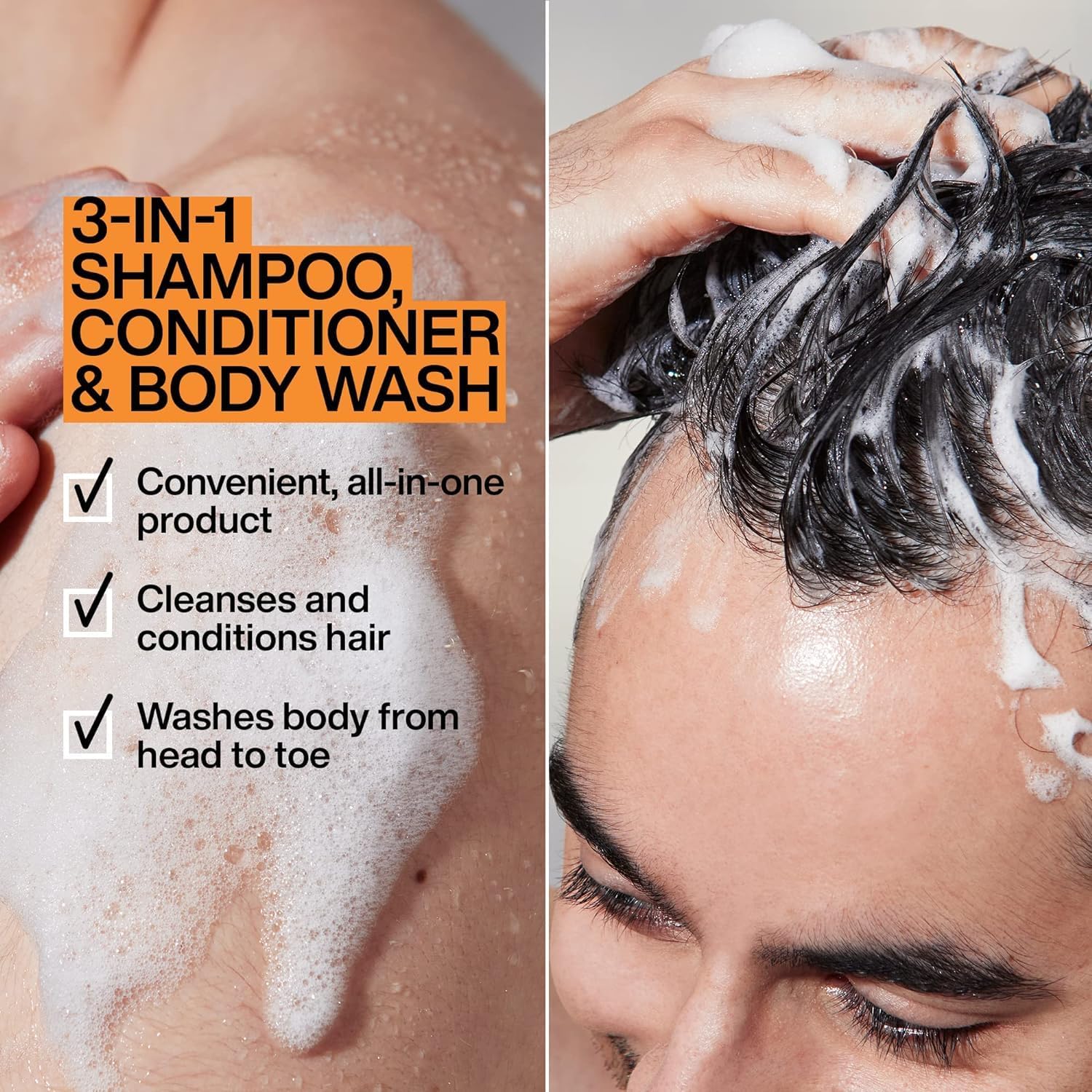 Foto 3 pulgar | Champú, Acondicionador Y Gel De Baño 3 En 1 Redken Brews 300 Ml - Venta Internacional.