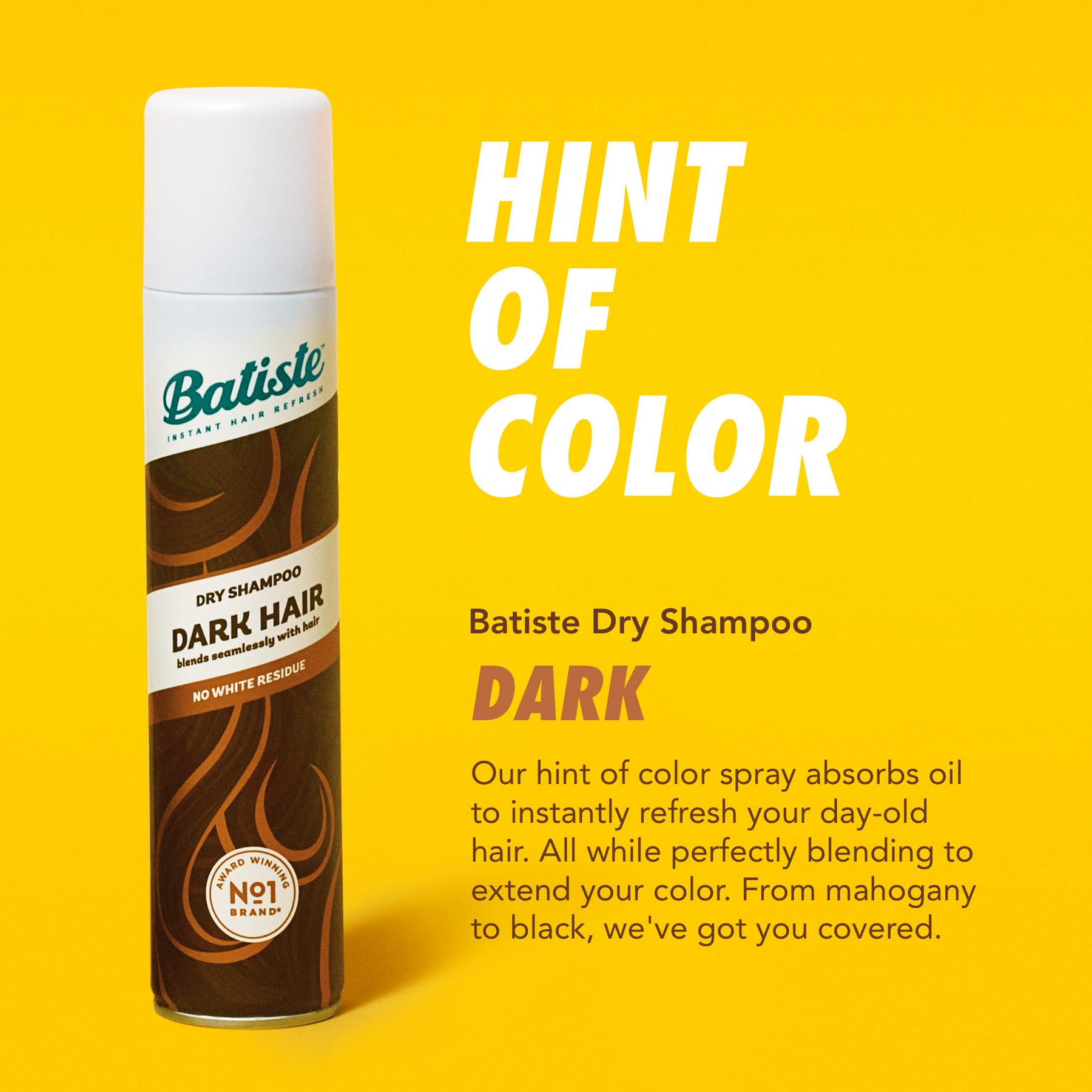 Foto 4 pulgar | Champú Seco Batiste Dark 162 G/162 Ml Para Morenas - Venta Internacional.