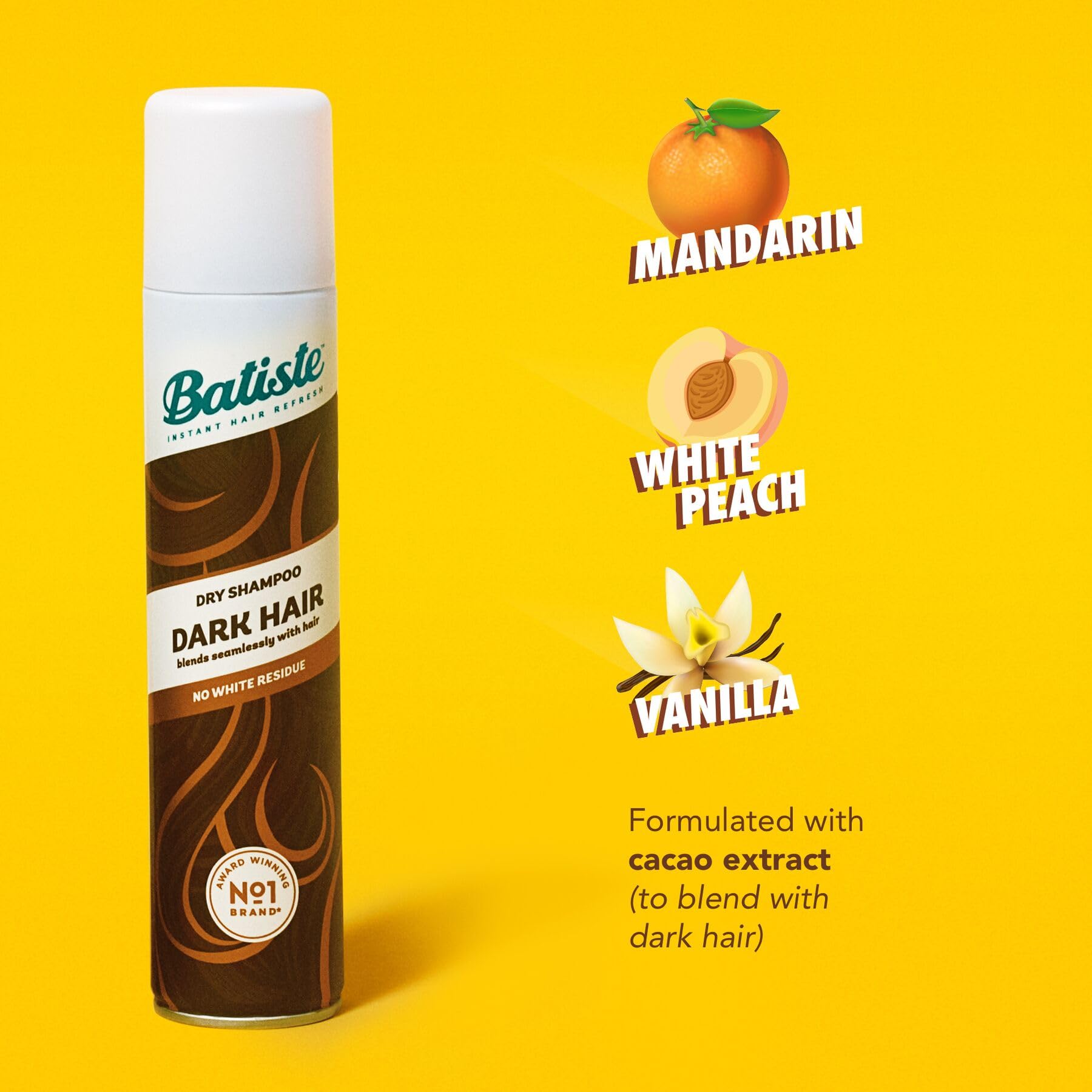 Foto 5 pulgar | Champú Seco Batiste Dark 162 G/162 Ml Para Morenas - Venta Internacional.