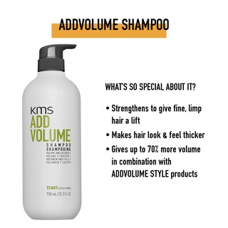 Foto 3 | Champú Kms Add Volume 750 Ml Para Todo Tipo De Cabello - Venta Internacional.