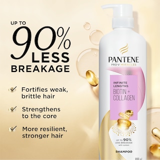 Foto 2 | Champú Pantene Infinite Lengths Sin Sulfatos, 900 Ml - Venta Internacional.