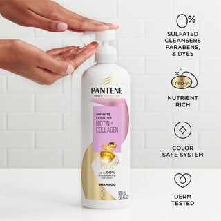 Foto 6 | Champú Pantene Infinite Lengths Sin Sulfatos, 900 Ml - Venta Internacional.