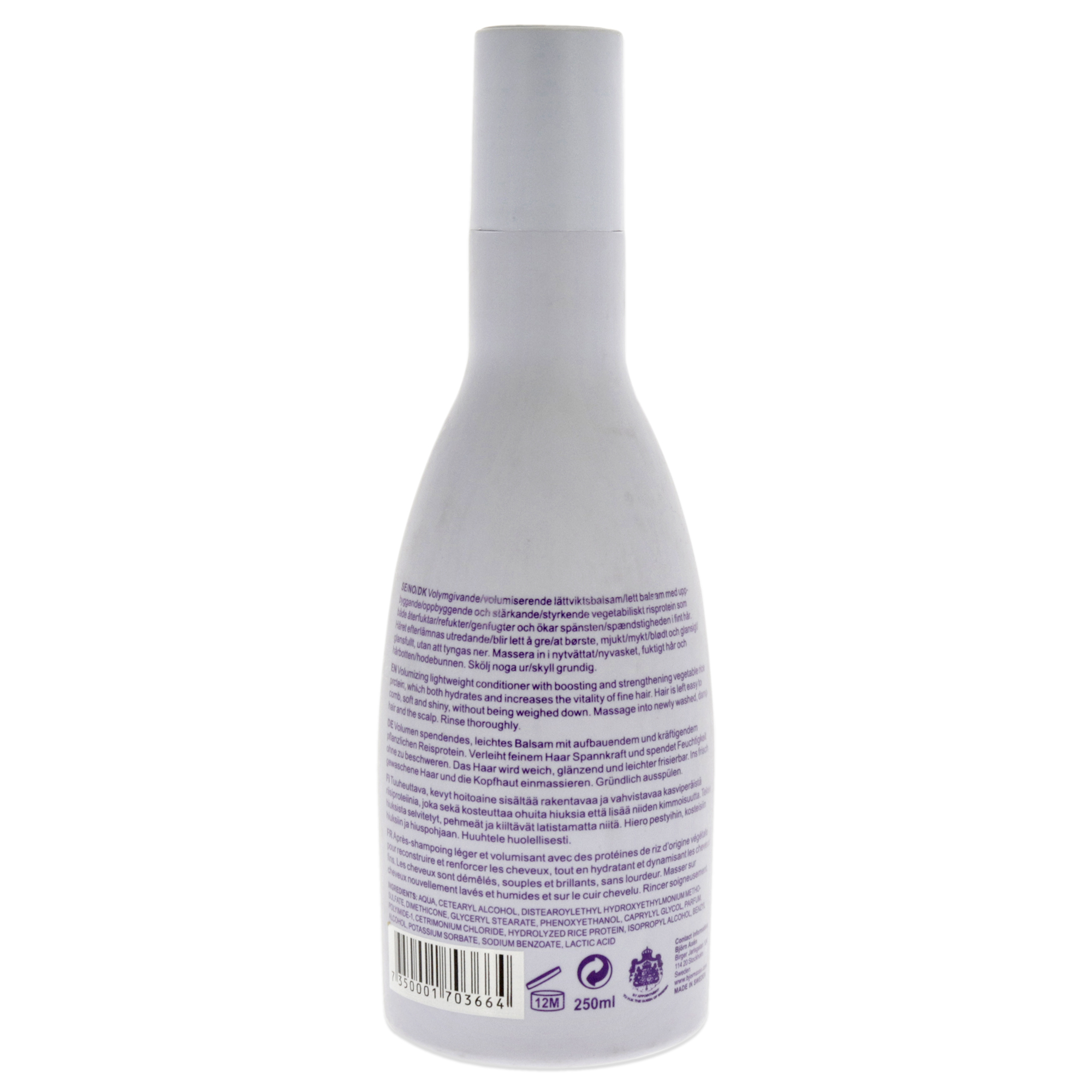 Acondicionador Bjorn Axen Voluminizador, 250 Ml, Unisex, Con Rice Prote - Venta Internacional.