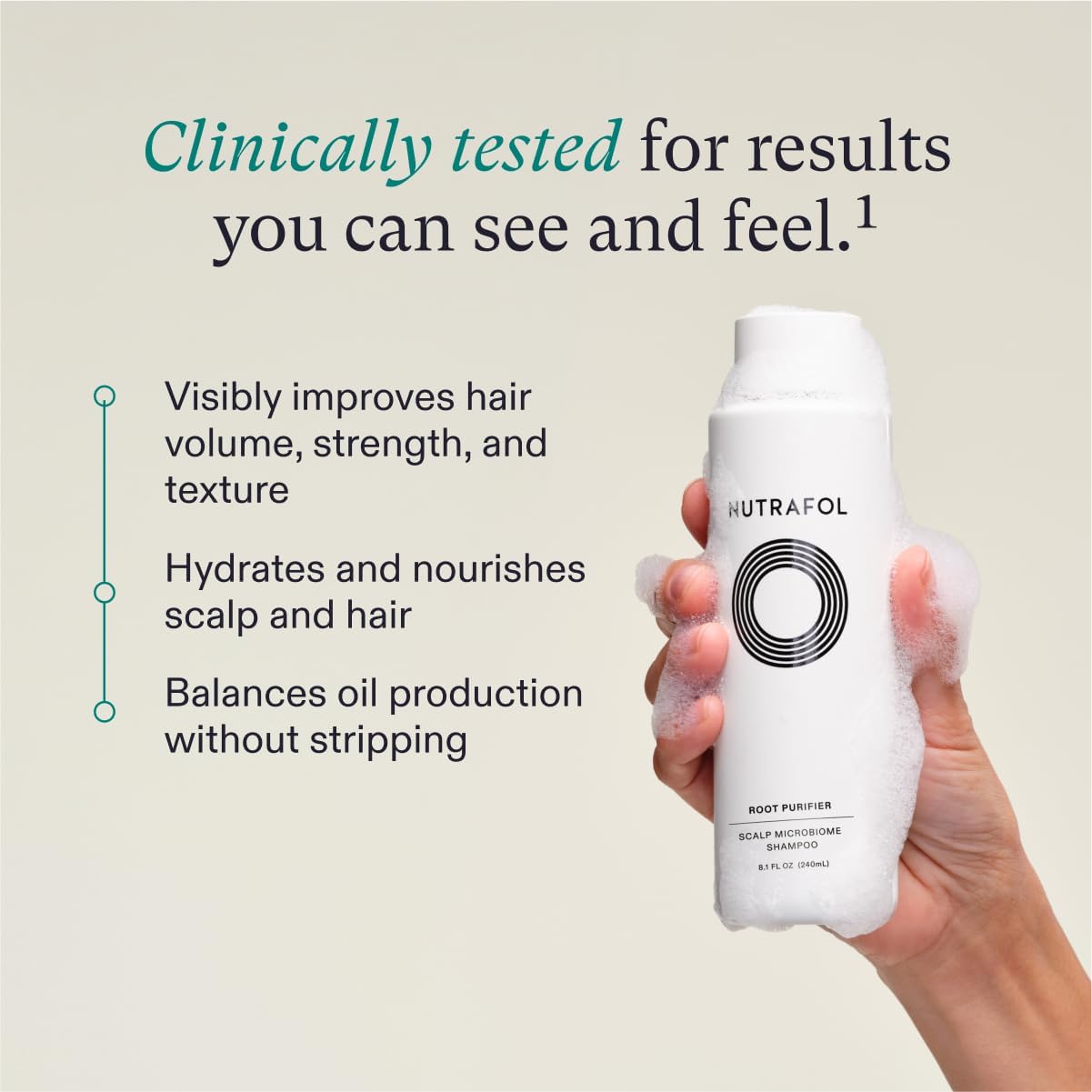 Foto 3 pulgar | Champú Nutrafol Cleanse, Hidrata El Cabello Y El Cuero Cabelludo, 240 Ml, Adelgazante - Venta Internacional.