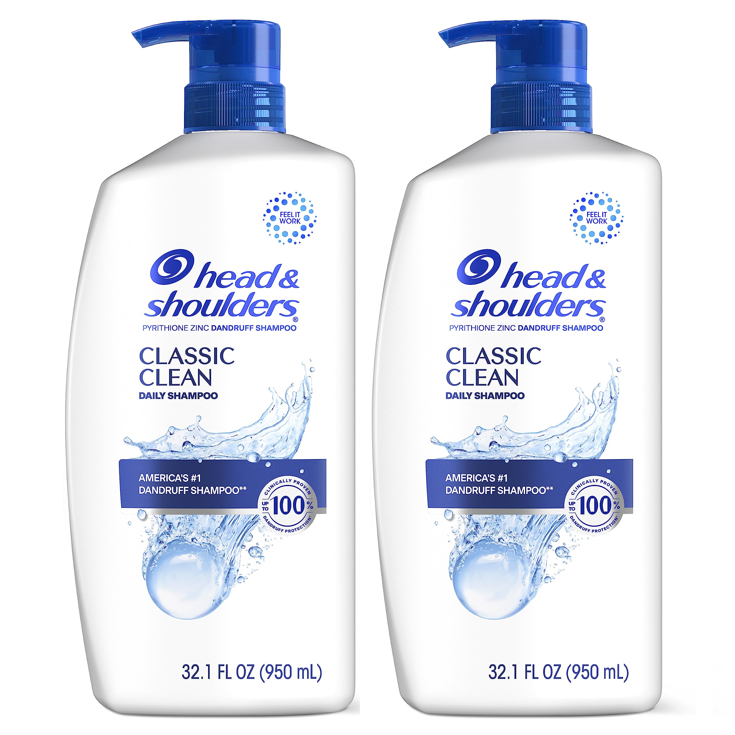 Champú Head & Shoulders Classic Clean Dandruff 950 Ml X2 - Venta Internacional.