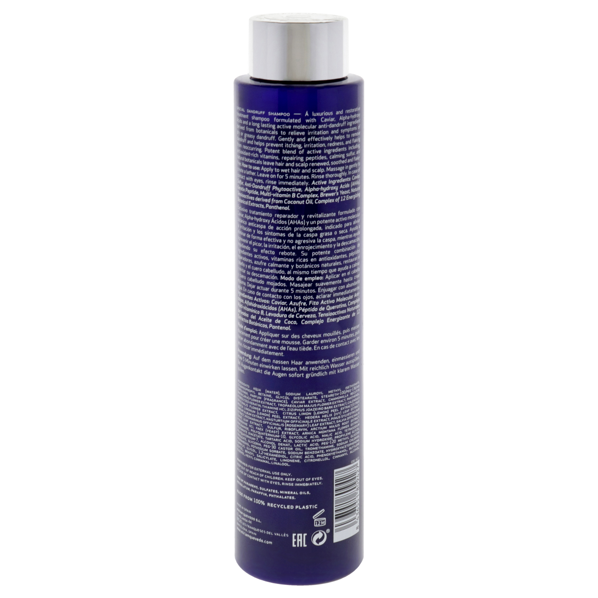 Foto 3 pulgar | Champú Miriam Quevedo Extreme Dandruff 250 Ml Unisex - Venta Internacional.