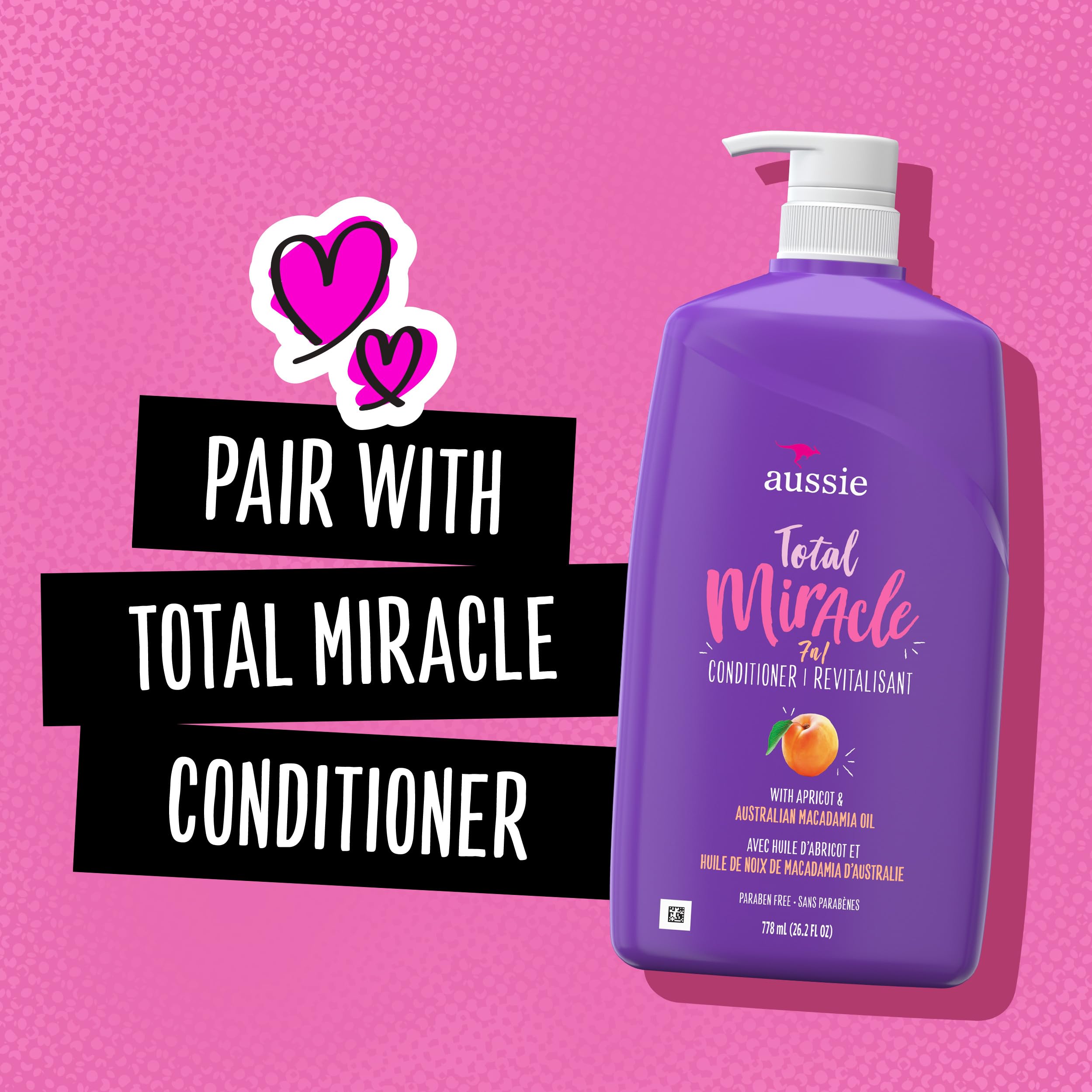 Foto 7 pulgar | Champú Aussie Total Miracle Con Aceite De Albaricoque Y Macadamia 770 Ml - Venta Internacional.
