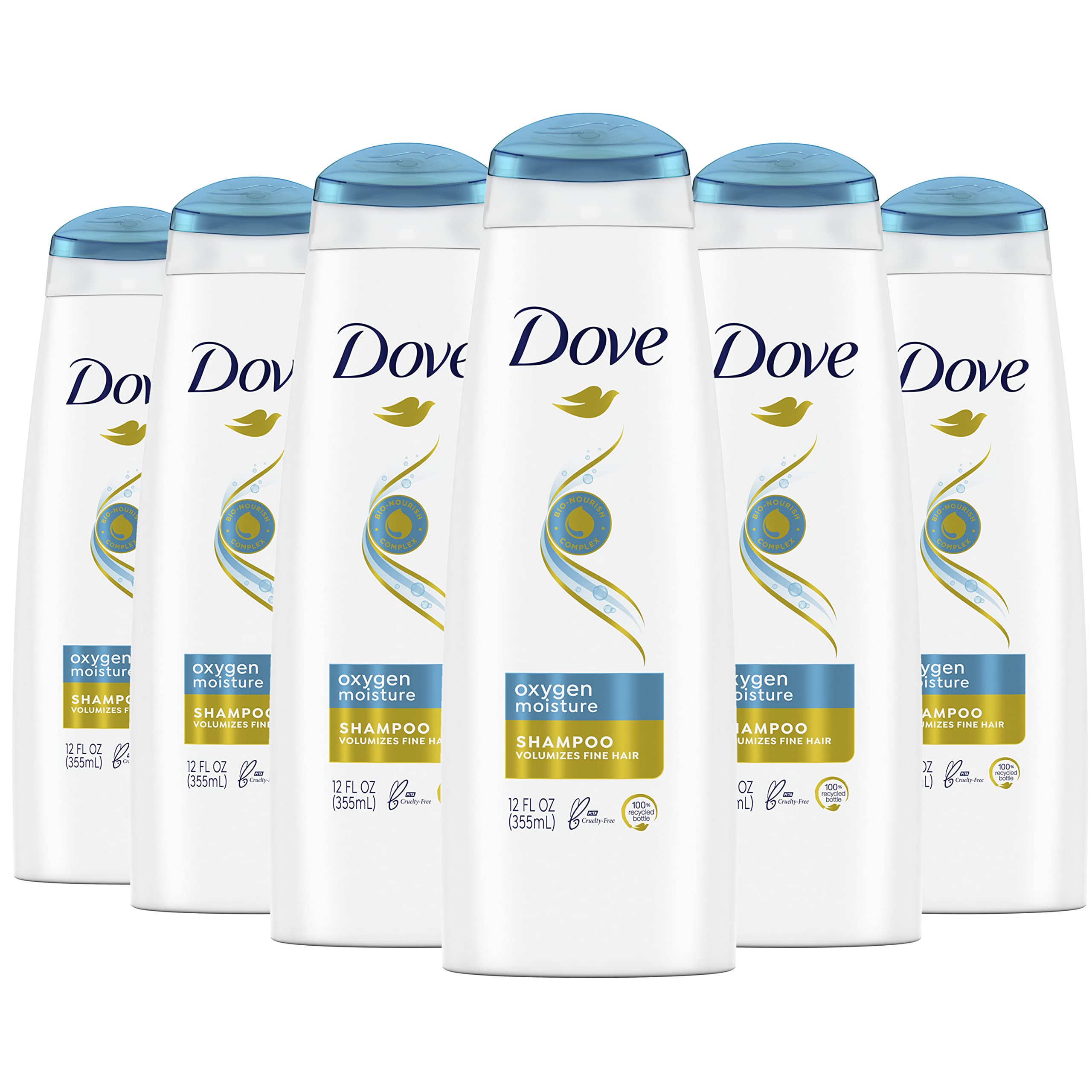 Foto 2 pulgar | Champú Dove Oxygen Hidratante Para Cabello Fino, 350 Ml, 6 Unidades - Venta Internacional.