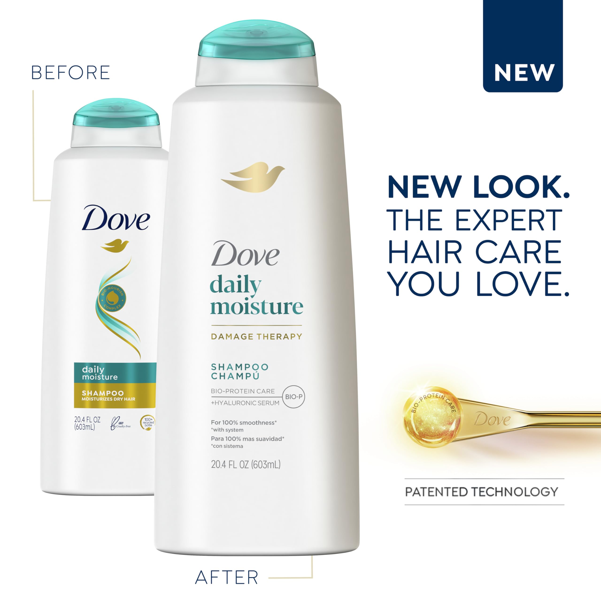 Foto 3 pulgar | Champú Dove Damage Therapy Daily Moisture 600 Ml Para Cabello Seco - Venta Internacional.