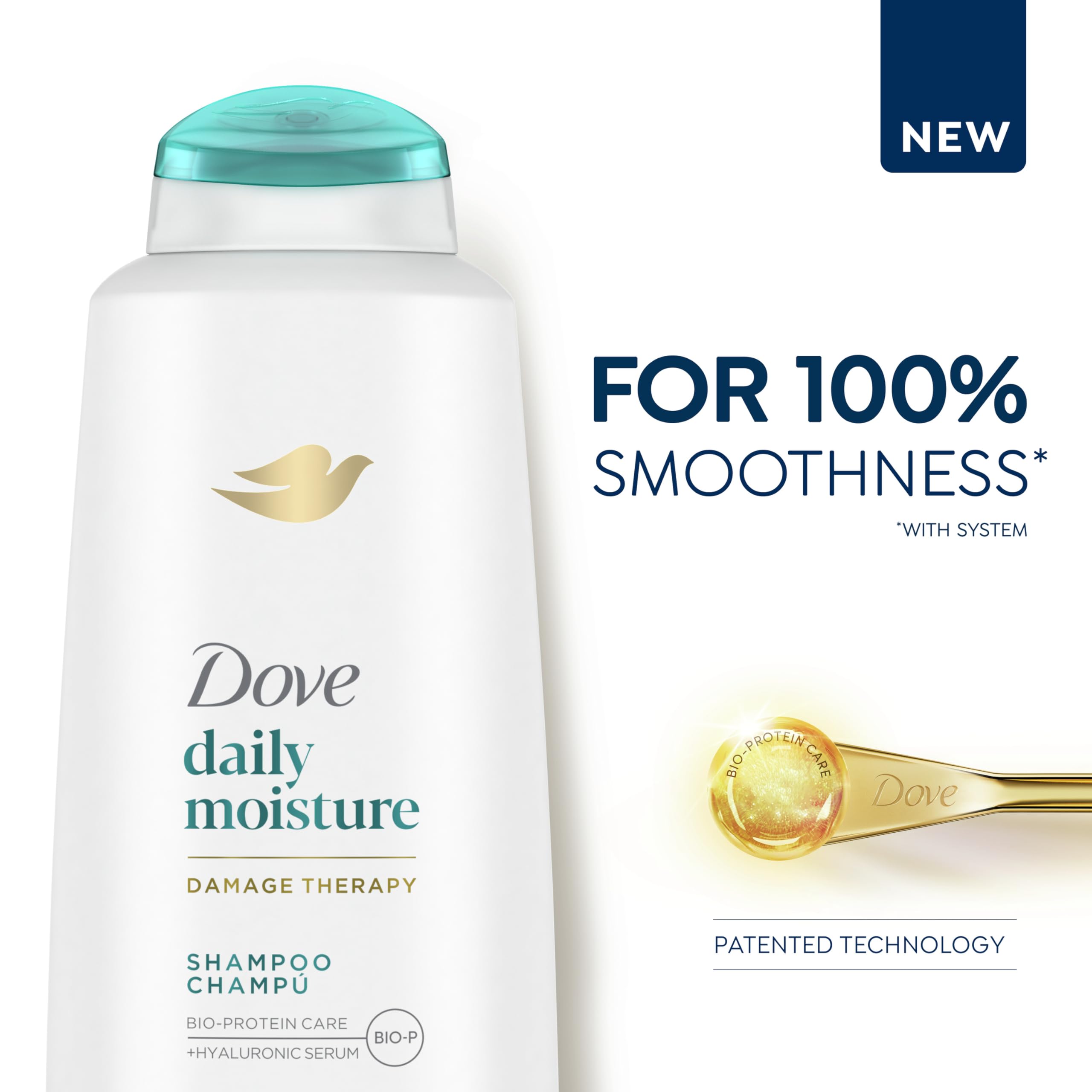 Foto 4 pulgar | Champú Dove Damage Therapy Daily Moisture 600 Ml Para Cabello Seco - Venta Internacional.