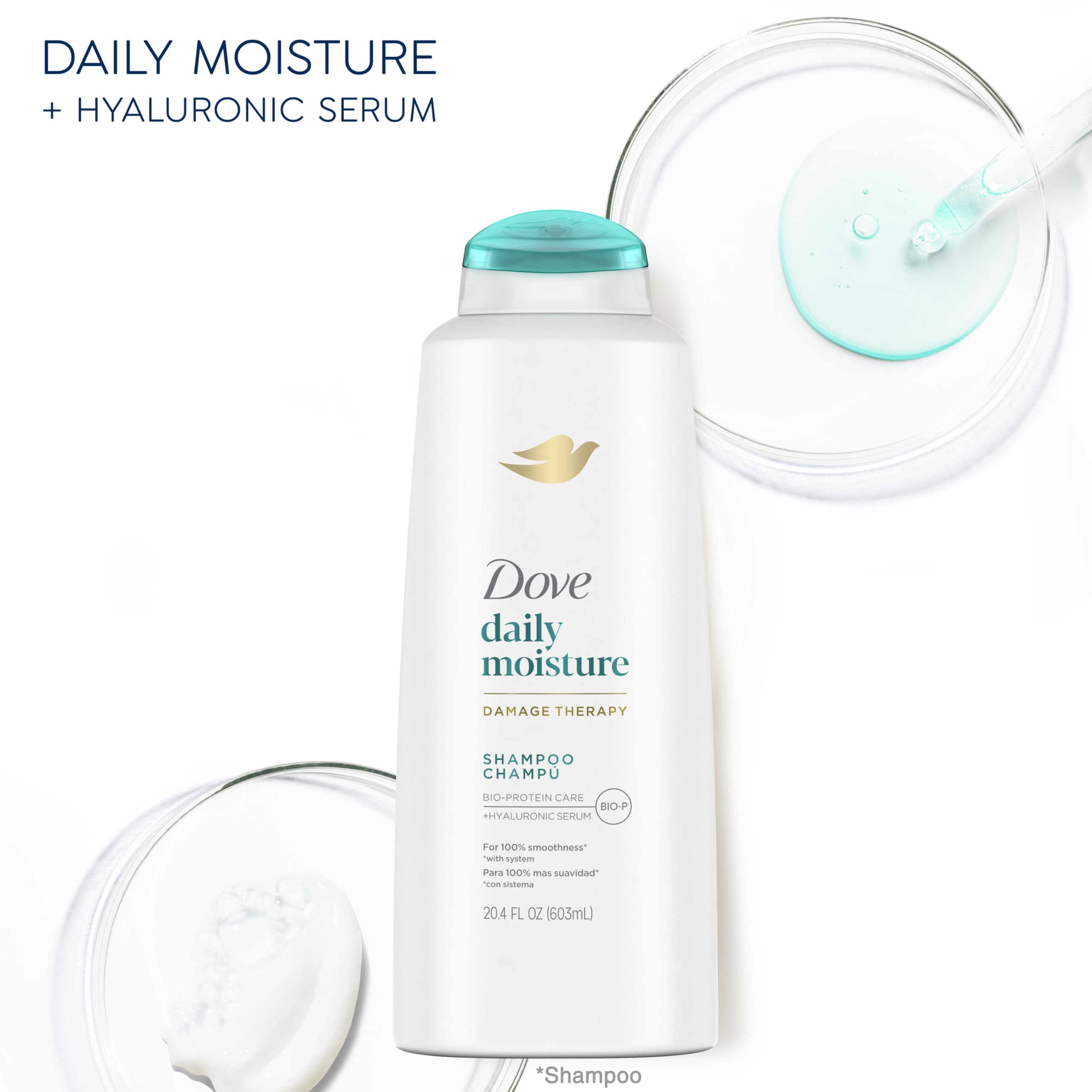 Foto 6 pulgar | Champú Dove Damage Therapy Daily Moisture 600 Ml Para Cabello Seco - Venta Internacional.