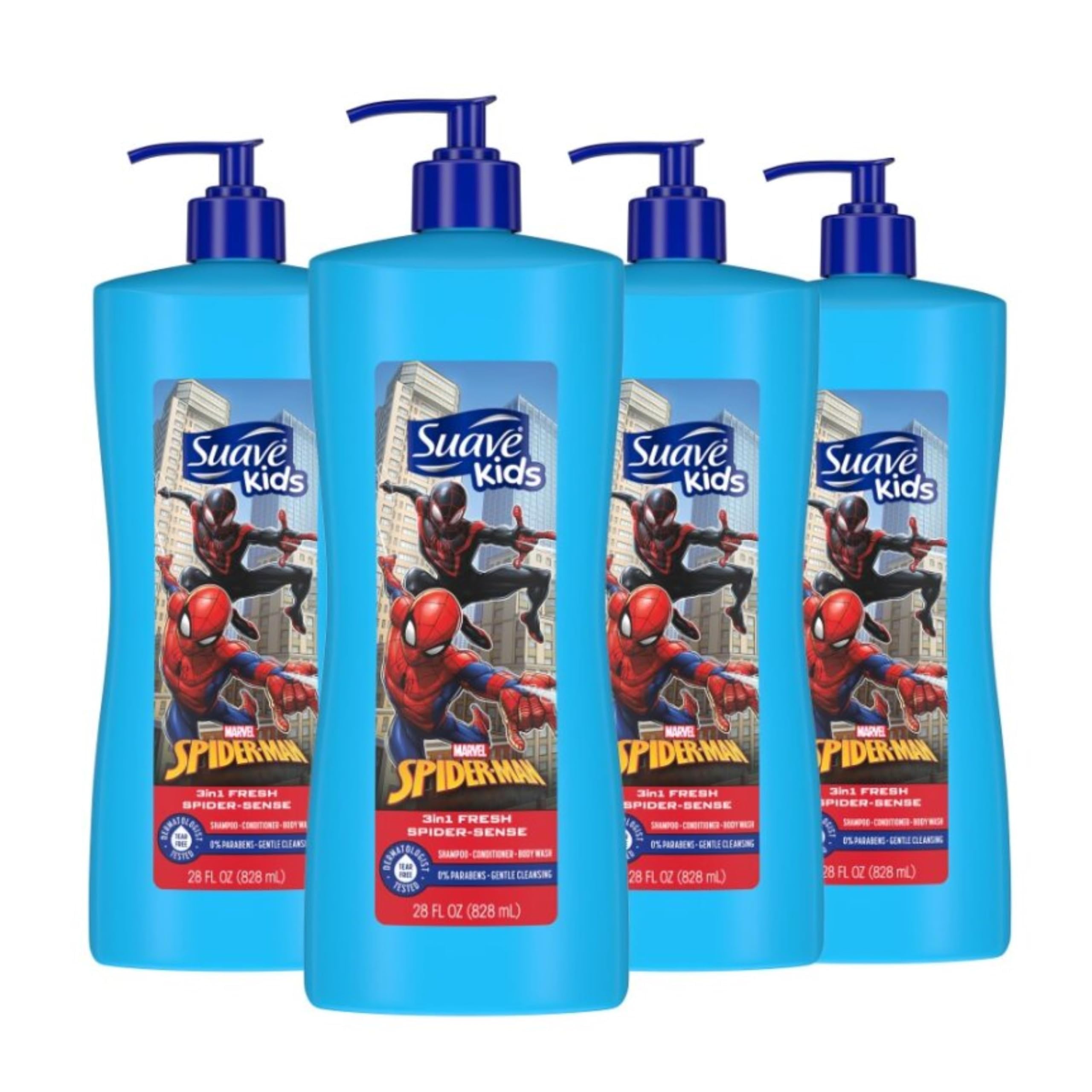 Champú Acondicionador Y Gel De Baño 3 En 1 Suave Kids Spider-man - Venta Internacional.