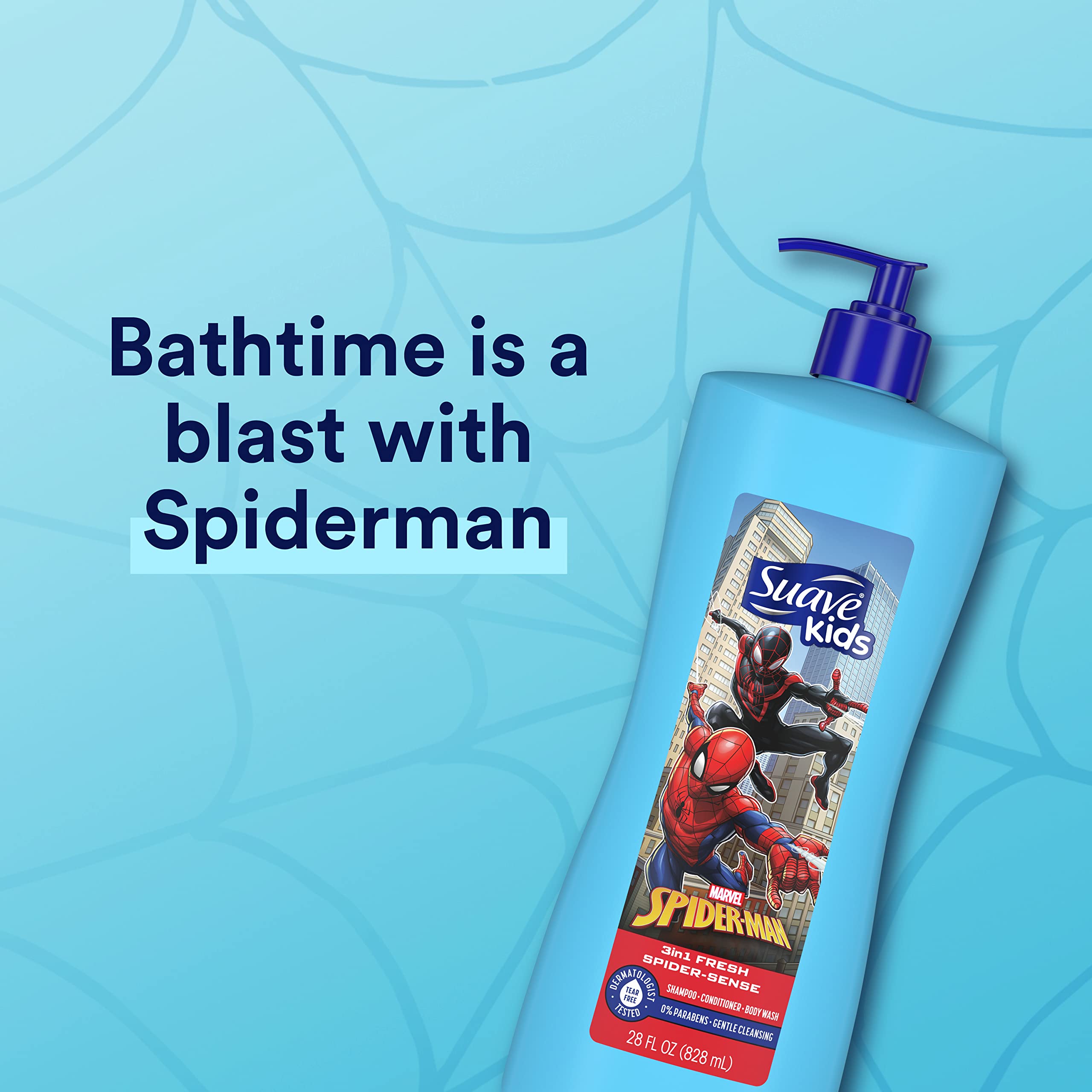 Foto 2 | Champú Acondicionador Y Gel De Baño 3 En 1 Suave Kids Spider-man - Venta Internacional.