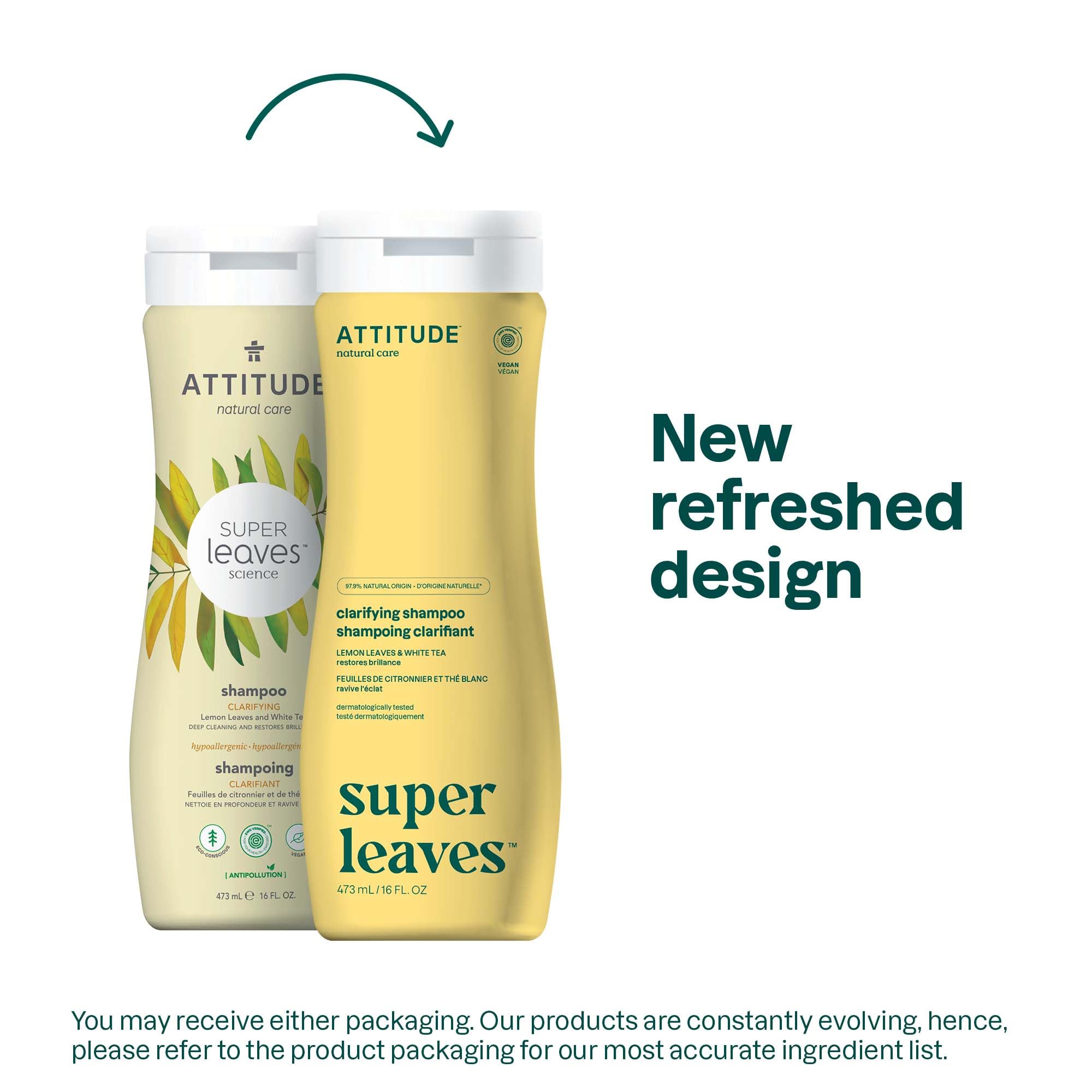 Foto 2 | Champú Aclarante Para Cabello Attitude, Restaura El Brillo, 480 Ml, Paquete De 6 - Venta Internacional.