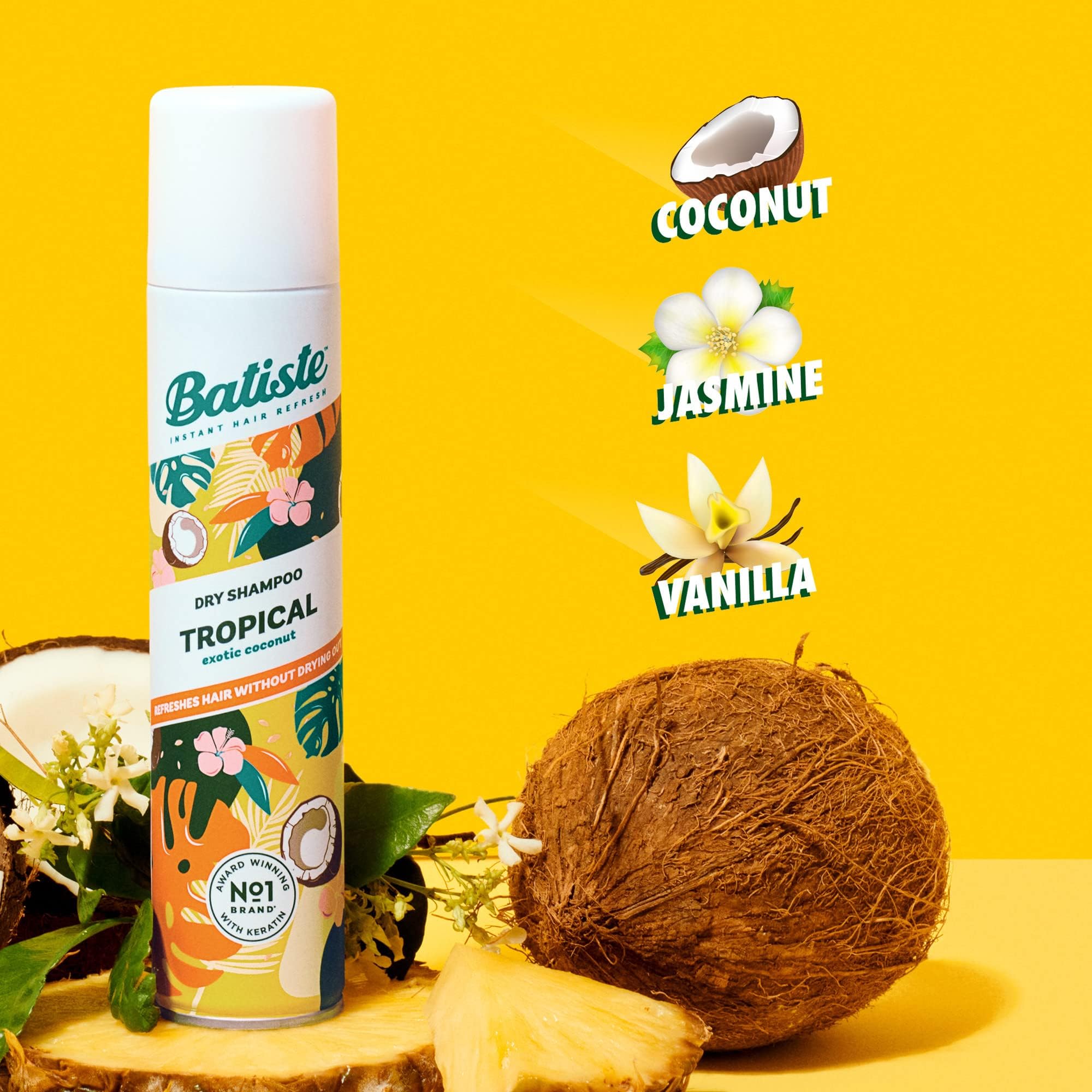 Foto 4 pulgar | Champú Seco Batiste Tropical Fragrance, Botella De 170 Ml - Venta Internacional.