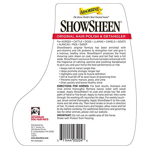 Foto 3 pulgar | Jarra De Repuesto Para Esmalte Y Desenredante Para Cabello Absorbine Showsheen De 3,8 Litros - Venta Internacional.