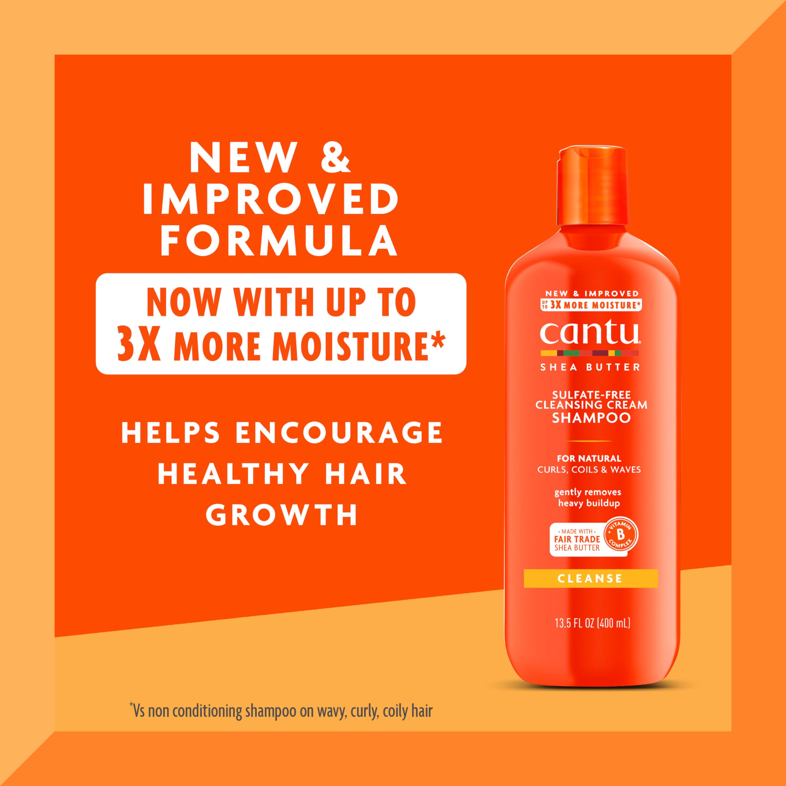 Foto 2 | Champú Cantu Con Manteca De Karité Para Cabello Natural, 400 Ml, Sin Sulfatos - Venta Internacional.