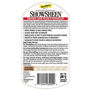 Foto 2 | Esmalte Y Desenredante Para Cabello Absorbine Showsheen, Repuesto De 946 Ml - Venta Internacional.