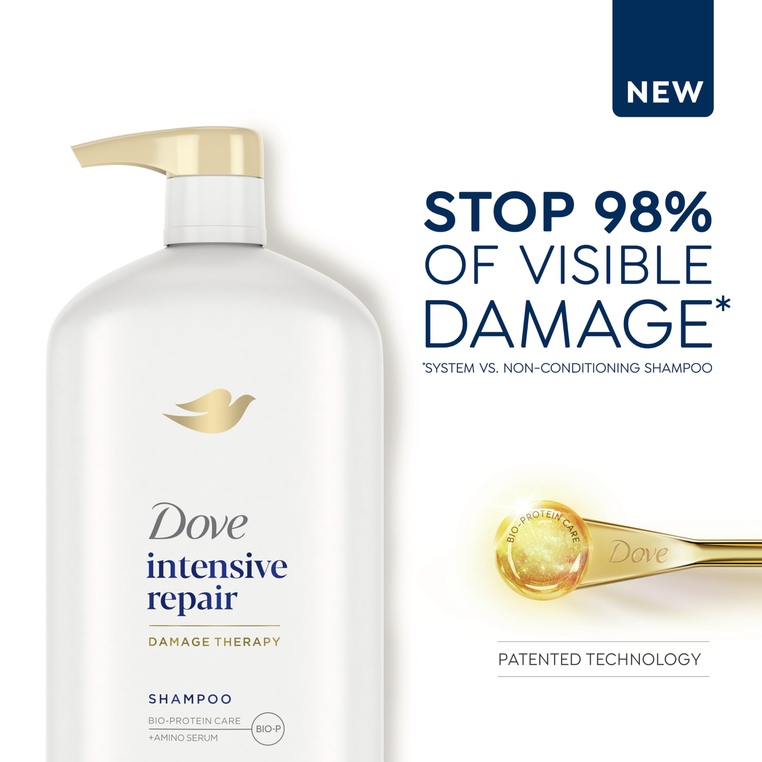 Foto 2 | Champú Dove Intensive Repair Para Cabello Dañado, 900 Ml (paquete De 4) - Venta Internacional.