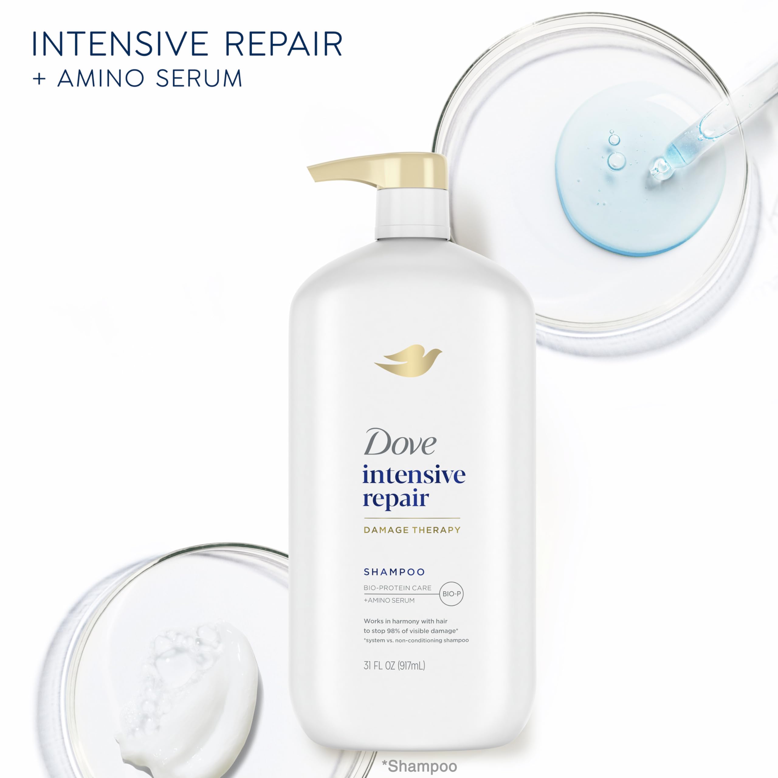 Foto 5 pulgar | Champú Dove Intensive Repair Para Cabello Dañado, 900 Ml (paquete De 4) - Venta Internacional.