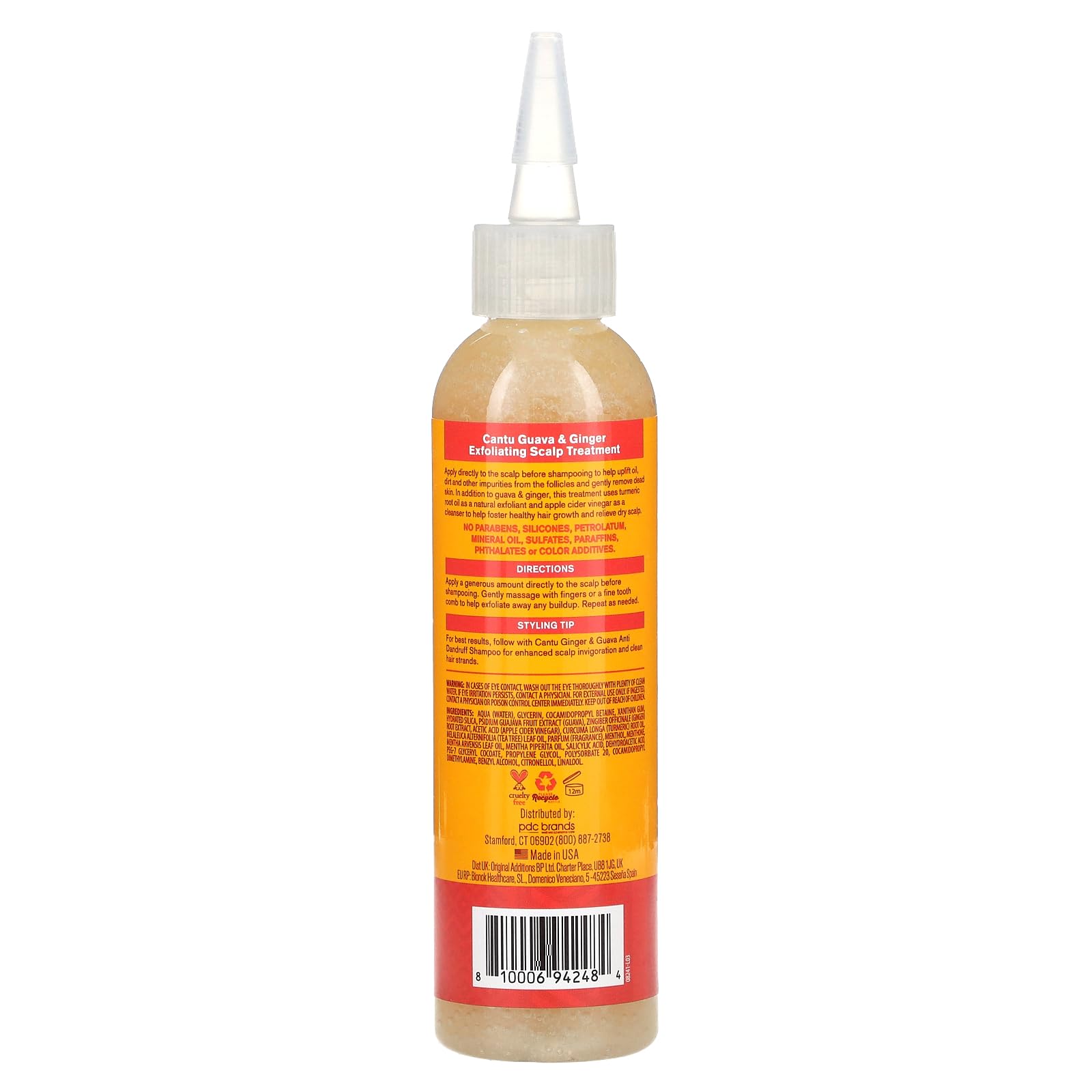 Foto 3 pulgar | Tratamiento Exfoliante Para Cuero Cabelludo Pre-poo Cantu, Guayaba Y Jengibre, 180 Ml - Venta Internacional.