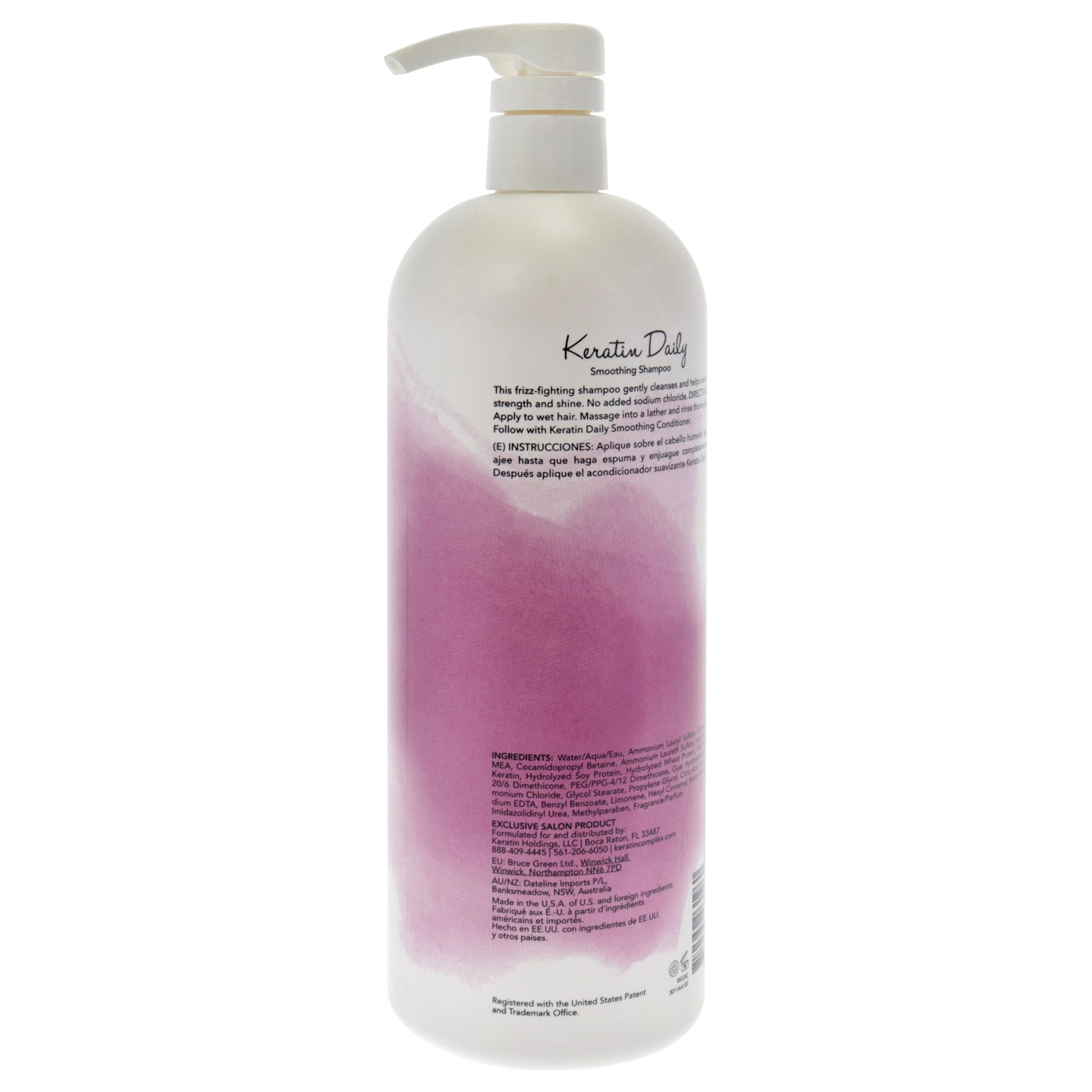 Foto 4 pulgar | Champú Keratin Perfect Daily Keratin Control, 1 Litro, Unisex - Venta Internacional.