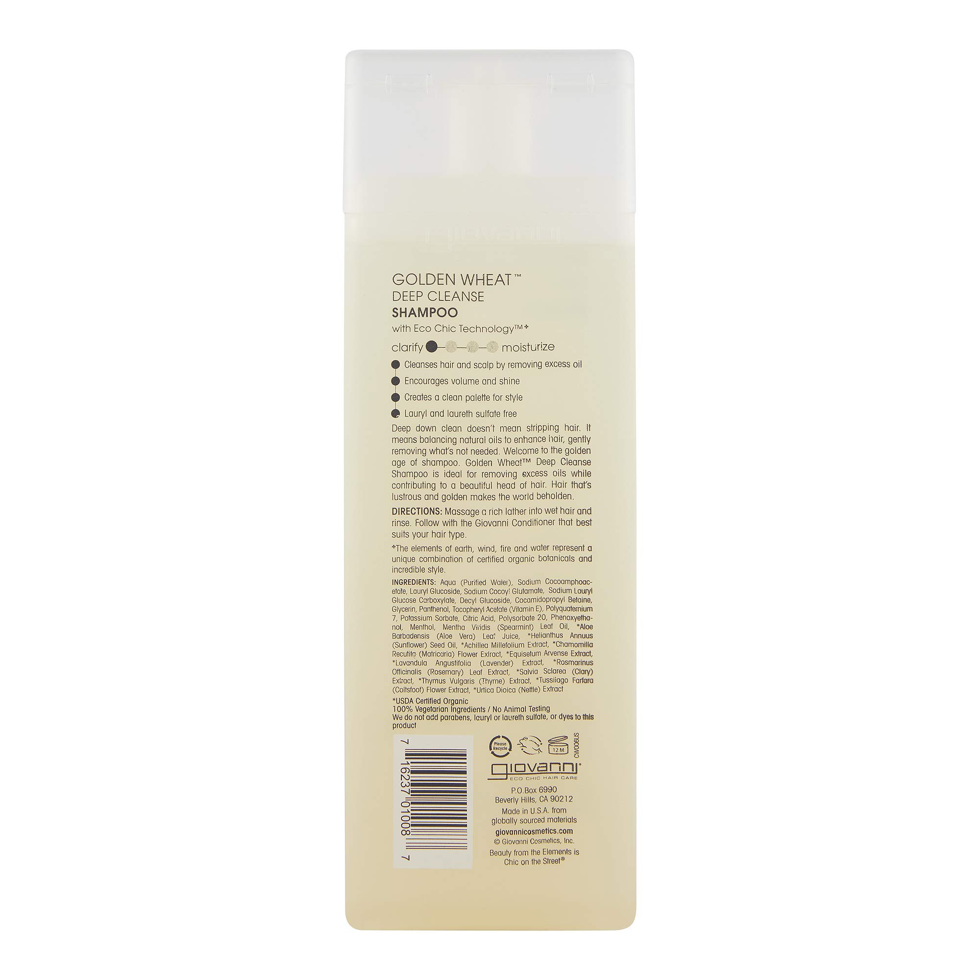 Foto 3 pulgar | Champú Giovanni Eco Chic Golden Wheat Deep Cleanse 250 Ml - Venta Internacional.