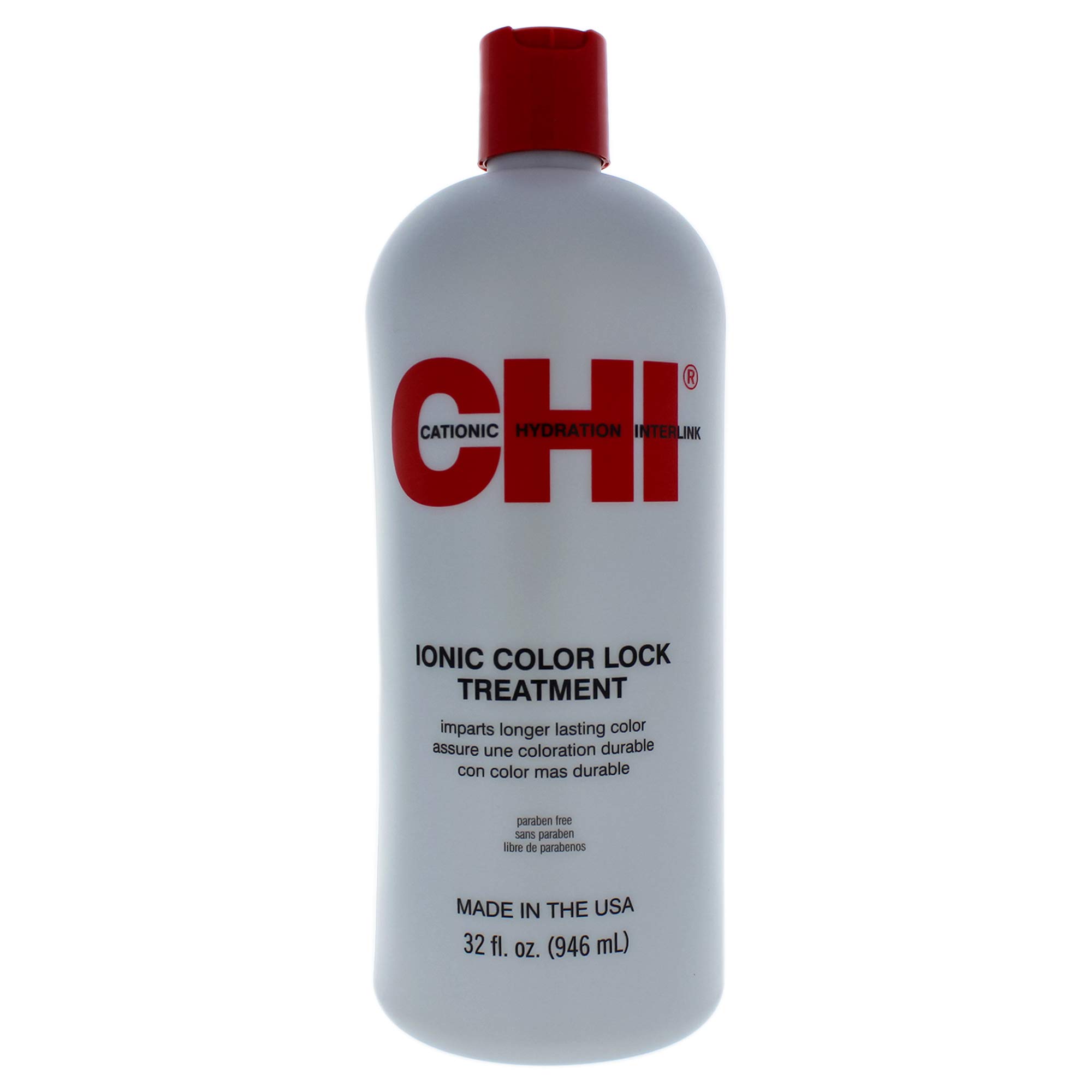 Tratamiento Chi Color-lock De 32 Onzas Líquidas Para Cabello Suave Y Brillante - Venta Internacional.