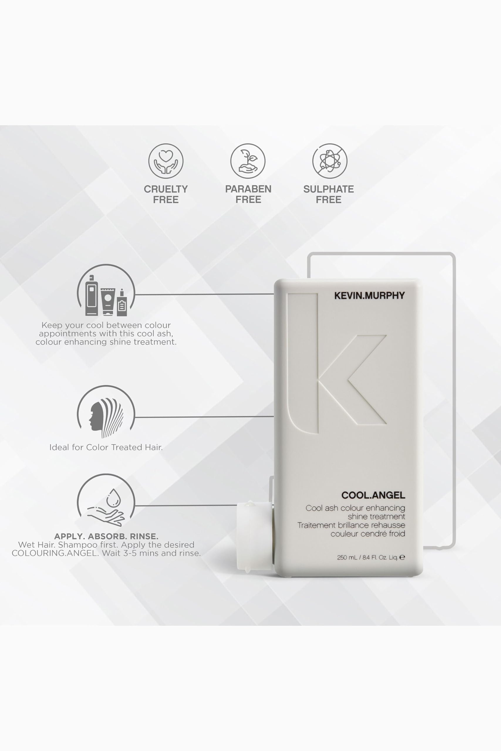 Foto 3 pulgar | Tratamiento Kevin Murphy Cool Angel Ashcolour 250 Ml - Venta Internacional.