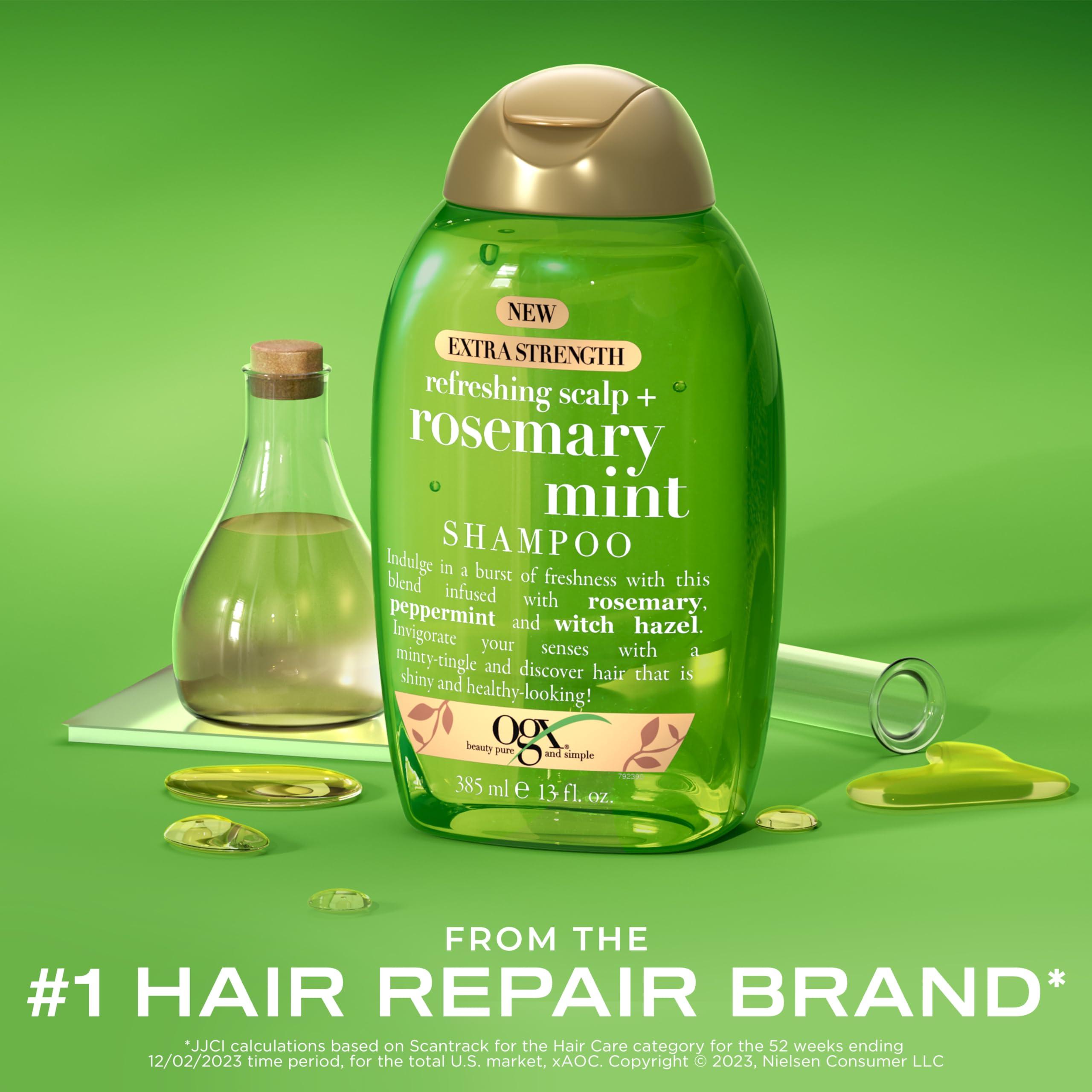 Foto 3 pulgar | Champú Ogx Extra Strength Refreshing Scalp + Rosemary Mint 385 Ml - Venta Internacional.