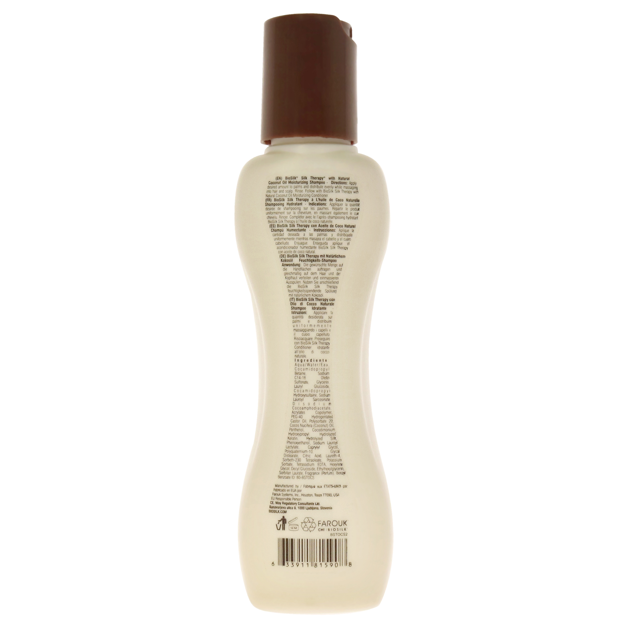 Foto 2 | Champú Biosilk Silk Therapy Con Aceite De Coco Hidratante - Venta Internacional.