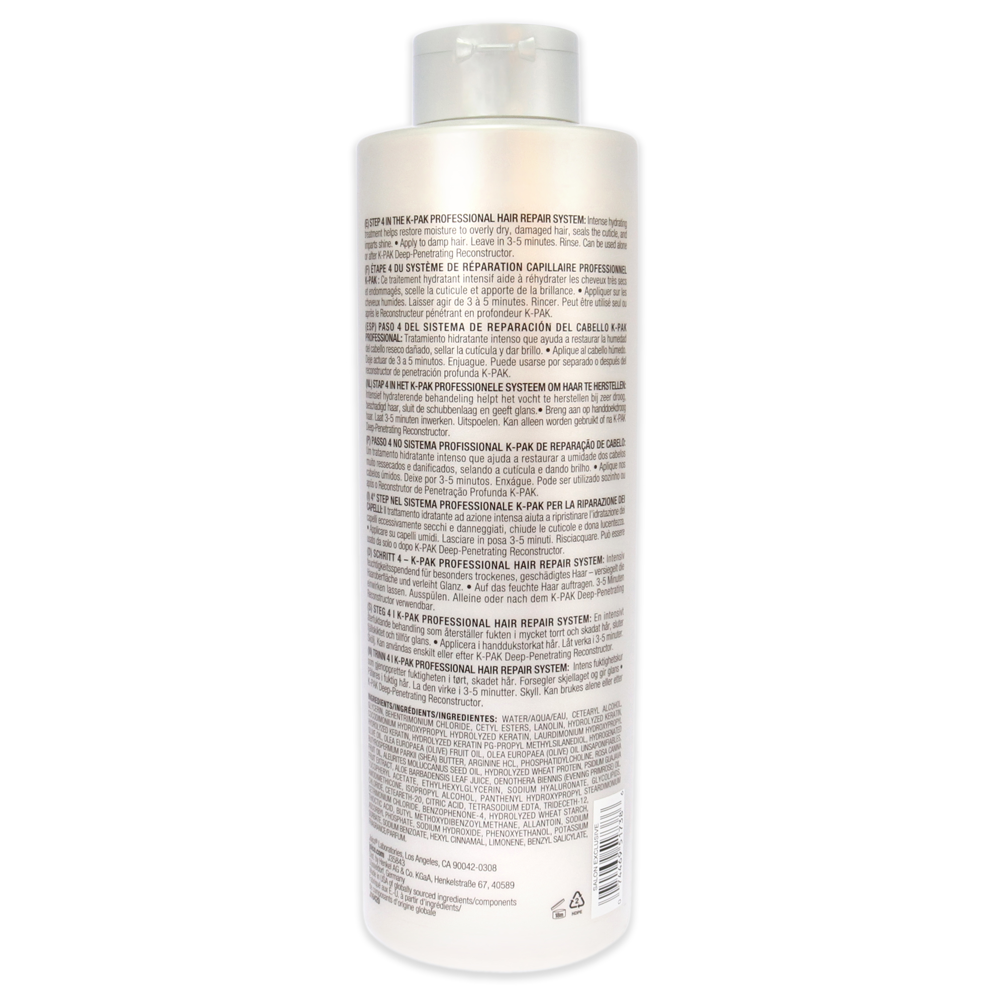Foto 3 | Tratamiento Joico K-pak Intense Hydrator 1l Unisex - Venta Internacional