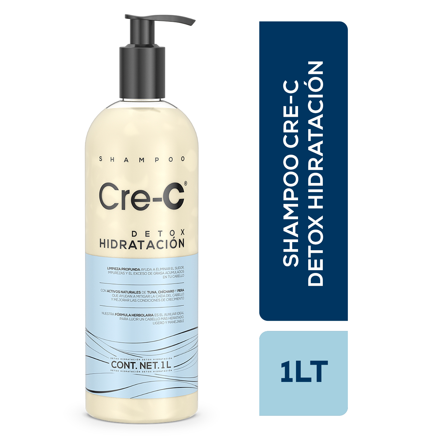 Shampoo Cre-c Detox Hidratación 1l