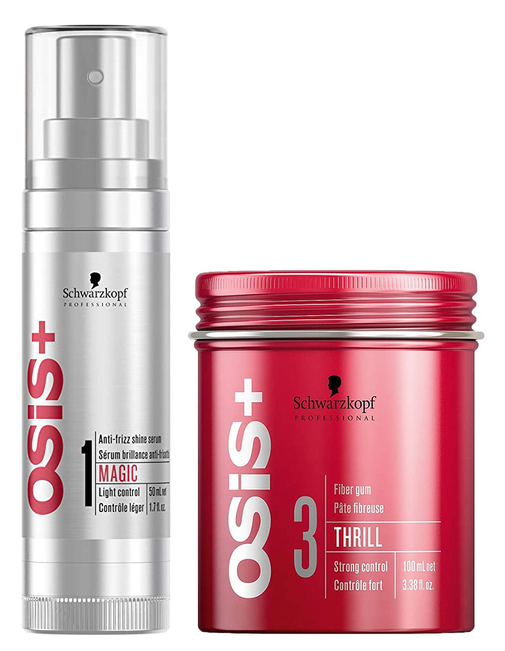 Foto 2 pulgar | Set Schwarzkopf Osis+ Texture Fiber Gum & Anti-frizz Gloss S - Venta Internacional.