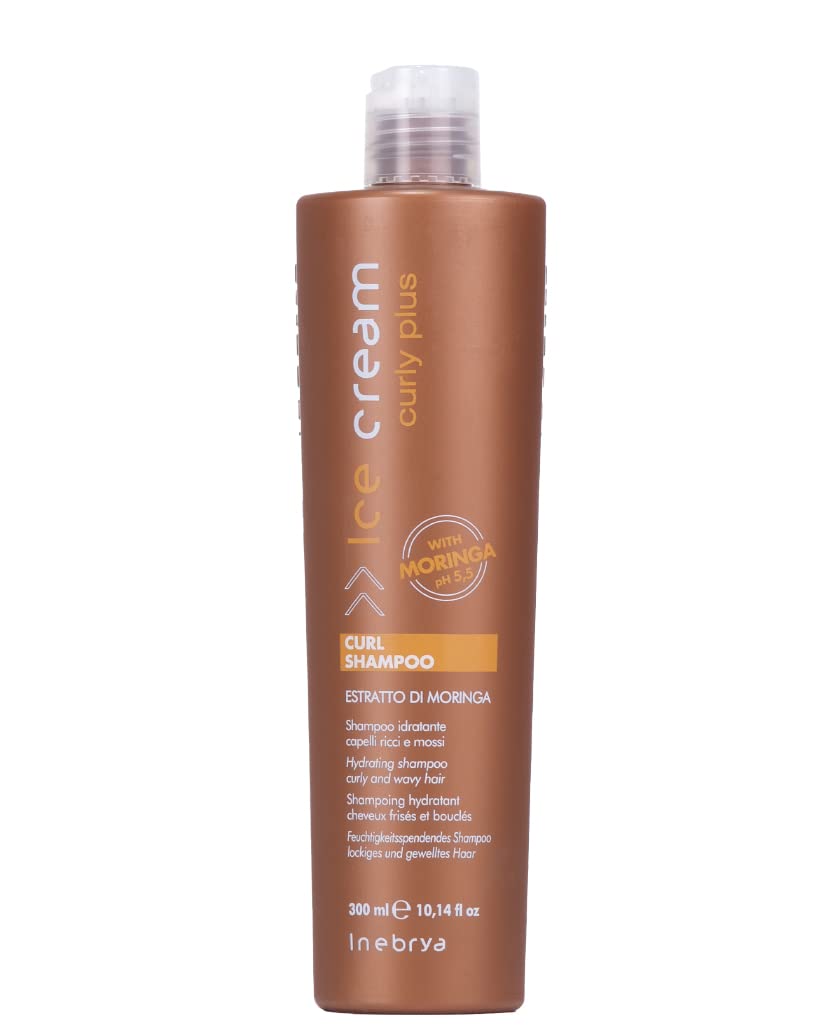 Champú Inebrya Curly Plus Hidratante Para Cabello Ondulado 300 Ml - Venta Internacional.