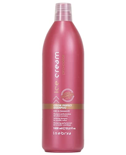 Shampoo Ice Cream by Inebrya Pro-color Perfect Oro & Diamante 100 ml - Venta Internacional