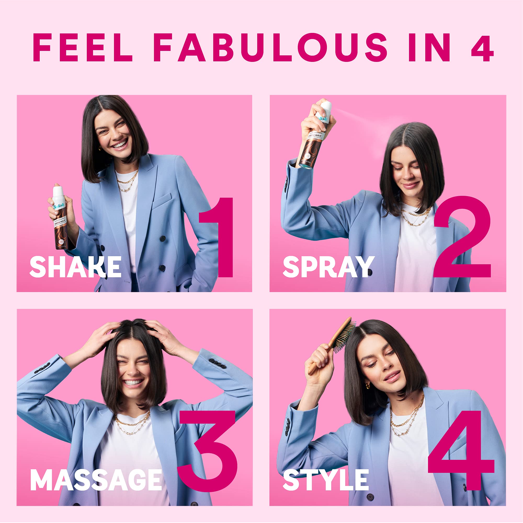 Foto 3 | Champú Seco Batiste Heavenly Volume 2 En 1, 350 Ml, Libre De Crueldad Animal - Venta Internacional.