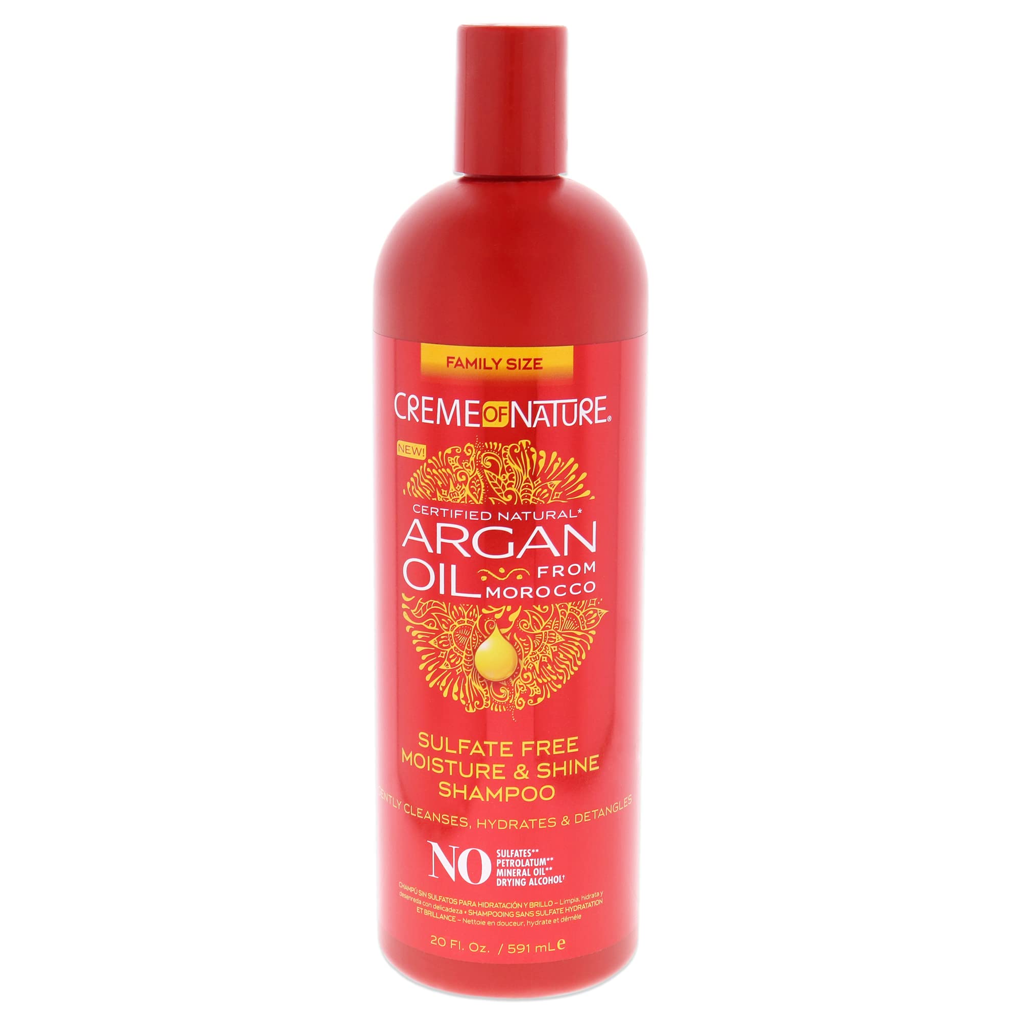 Champú Creme Of Nature Con Aceite De Argán Sin Sulfatos, 600 Ml, Unisex - Venta Internacional.