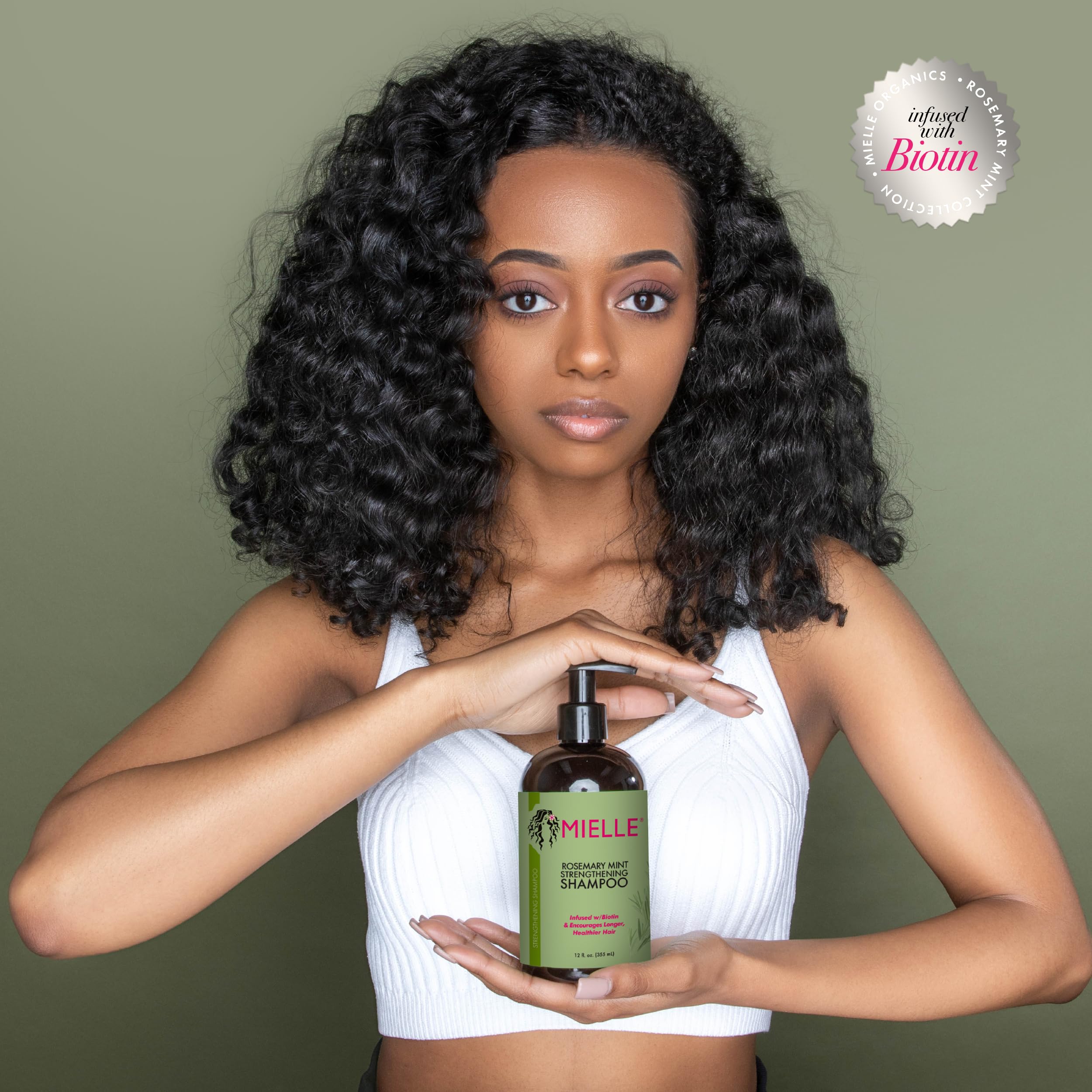 Foto 7 pulgar | Champú Mielle Organics Fortalecedor Con Menta Y Romero 350 Ml - Venta Internacional.