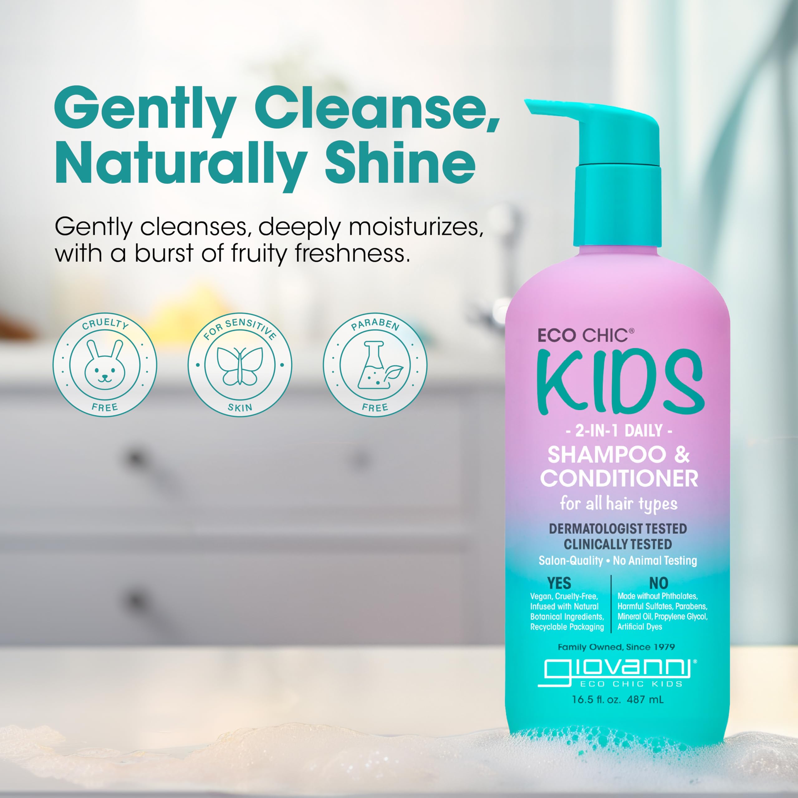 Foto 3 pulgar | Shampoo y Acondicionador Giovanni Eco Chic Kids 480 Ml - Venta Internacional