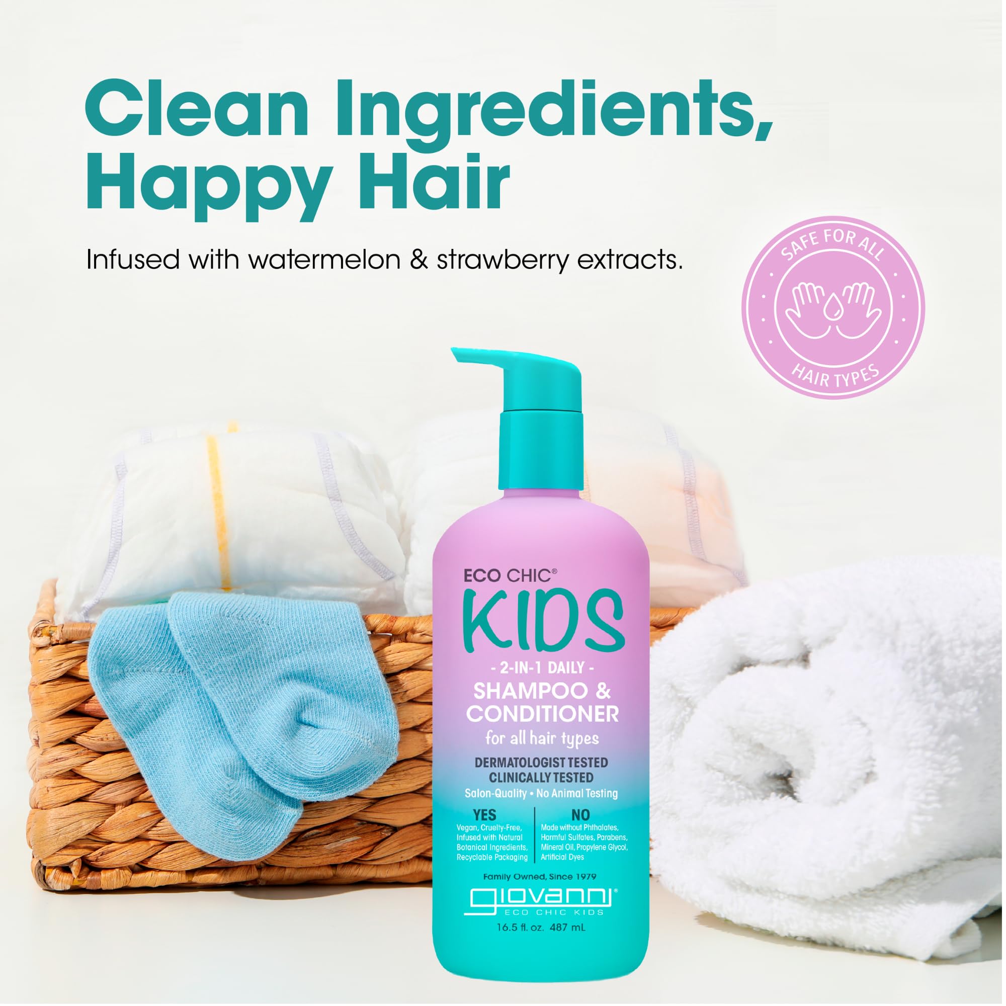 Foto 4 pulgar | Shampoo y Acondicionador Giovanni Eco Chic Kids 480 Ml - Venta Internacional
