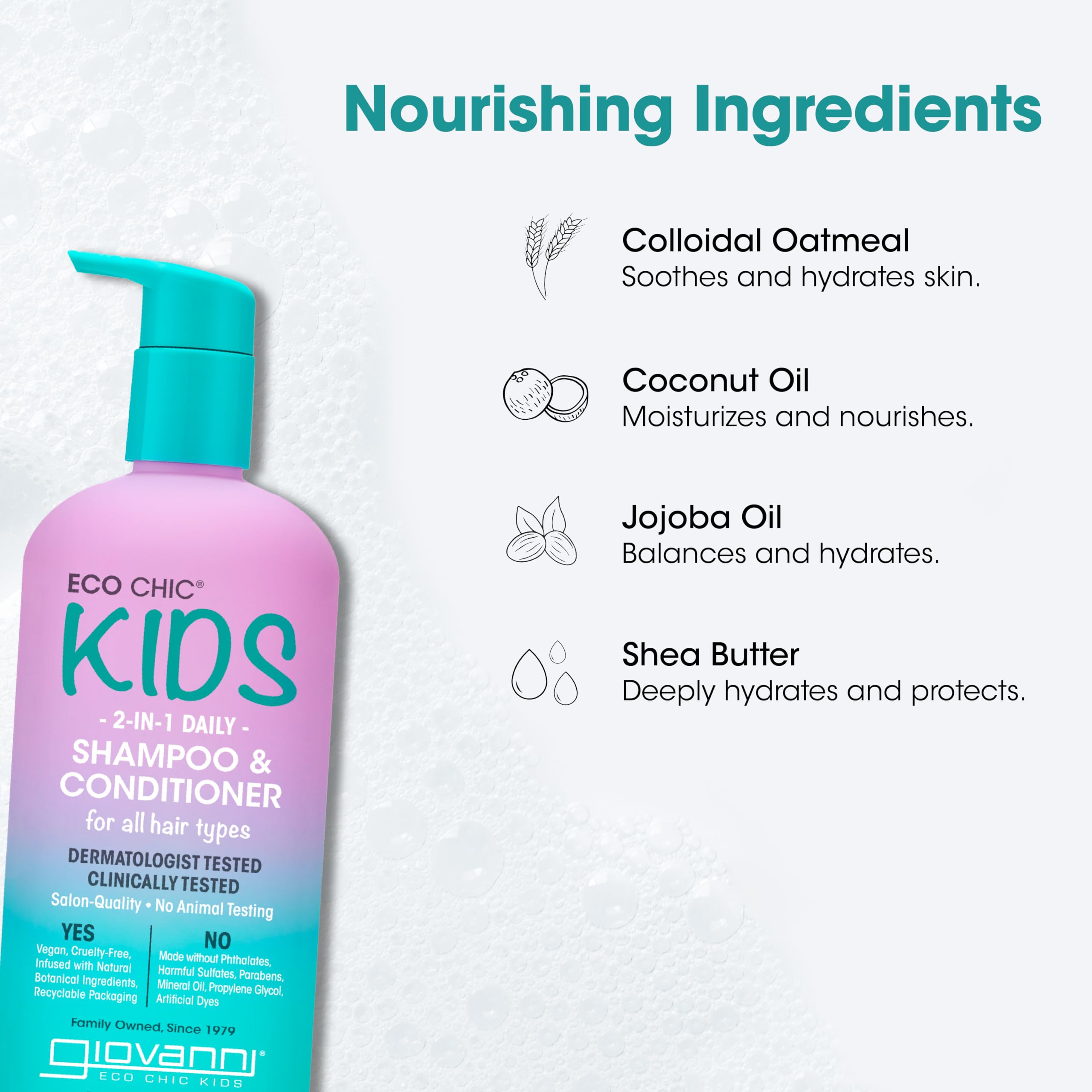 Foto 5 pulgar | Shampoo y Acondicionador Giovanni Eco Chic Kids 480 Ml - Venta Internacional